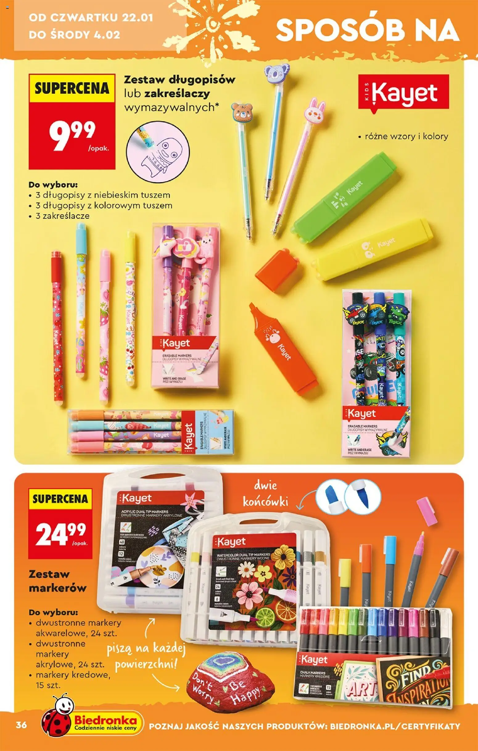 Biedronka gazetka - Hity i inspiracje od 17.01.2026 | Strona: 38 | Produkty: Naklejki