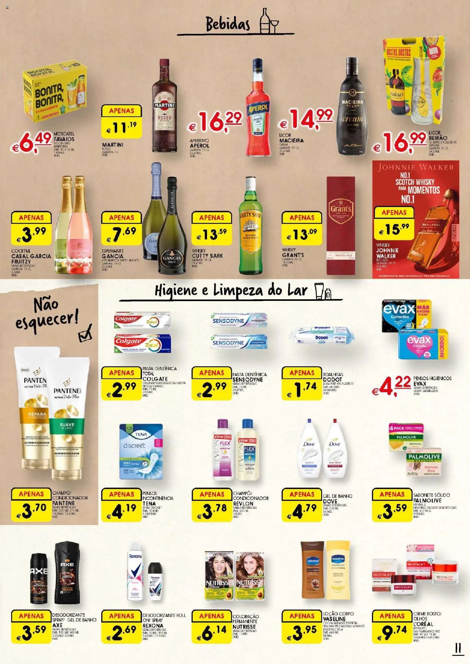 Meu Super folheto │ válido de 16.04.2026 | Página: 11 | Produtos: Whisky, Aperol, Gel de banho, Banho