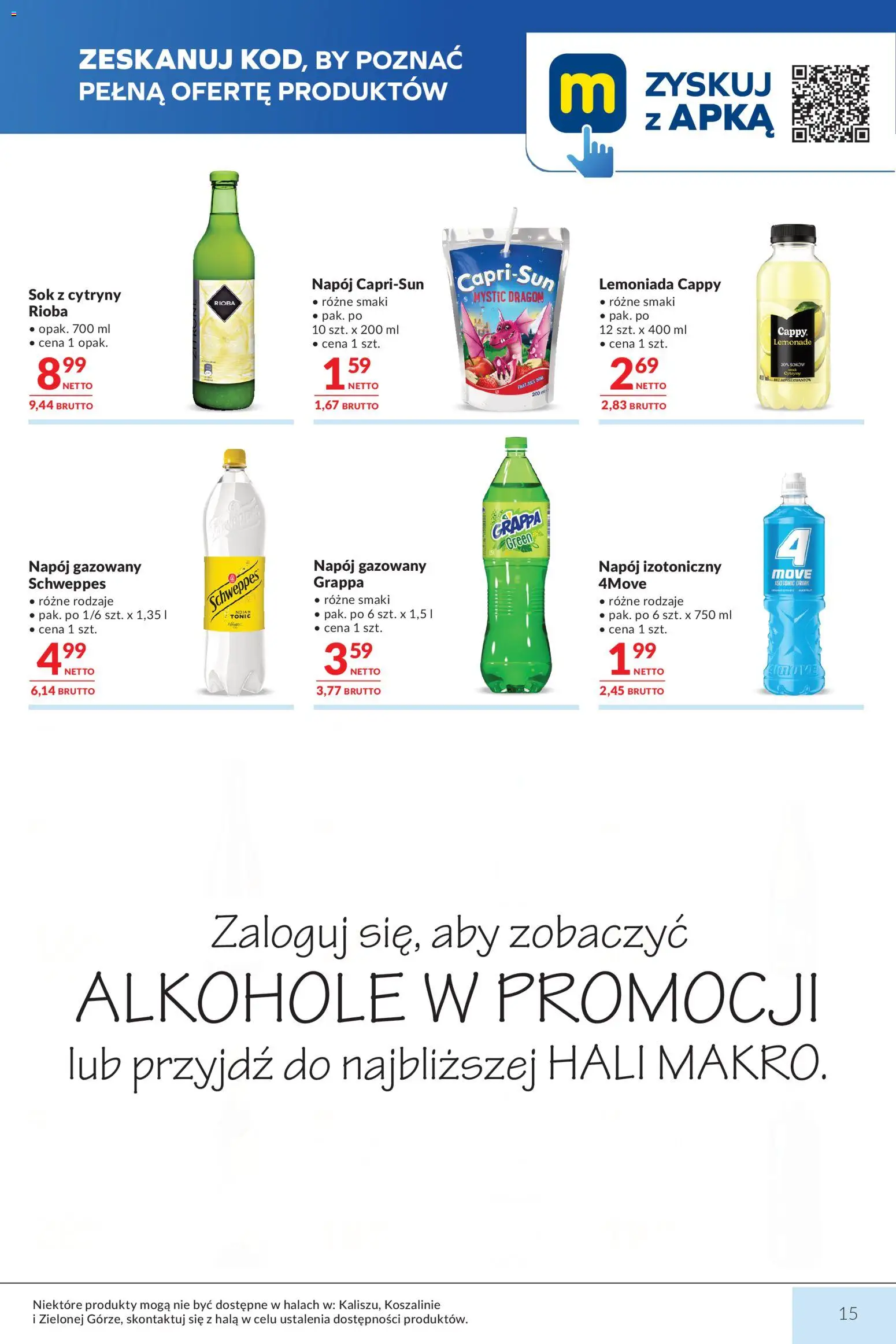 Makro Gazetka od 03.02.2026 | Strona: 15 | Produkty: Sok z cytryny, Cytryny, Grappa, Sok