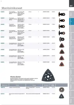 Makita-mainoslehti voimassa 24.03.2026 alkaen | Sivu: 307 | Tuotteet: Monitoimikone, Käsineet