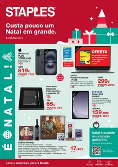 Pré-visualização Staples - Folheto Natal 2025 válido de 03.12.2025