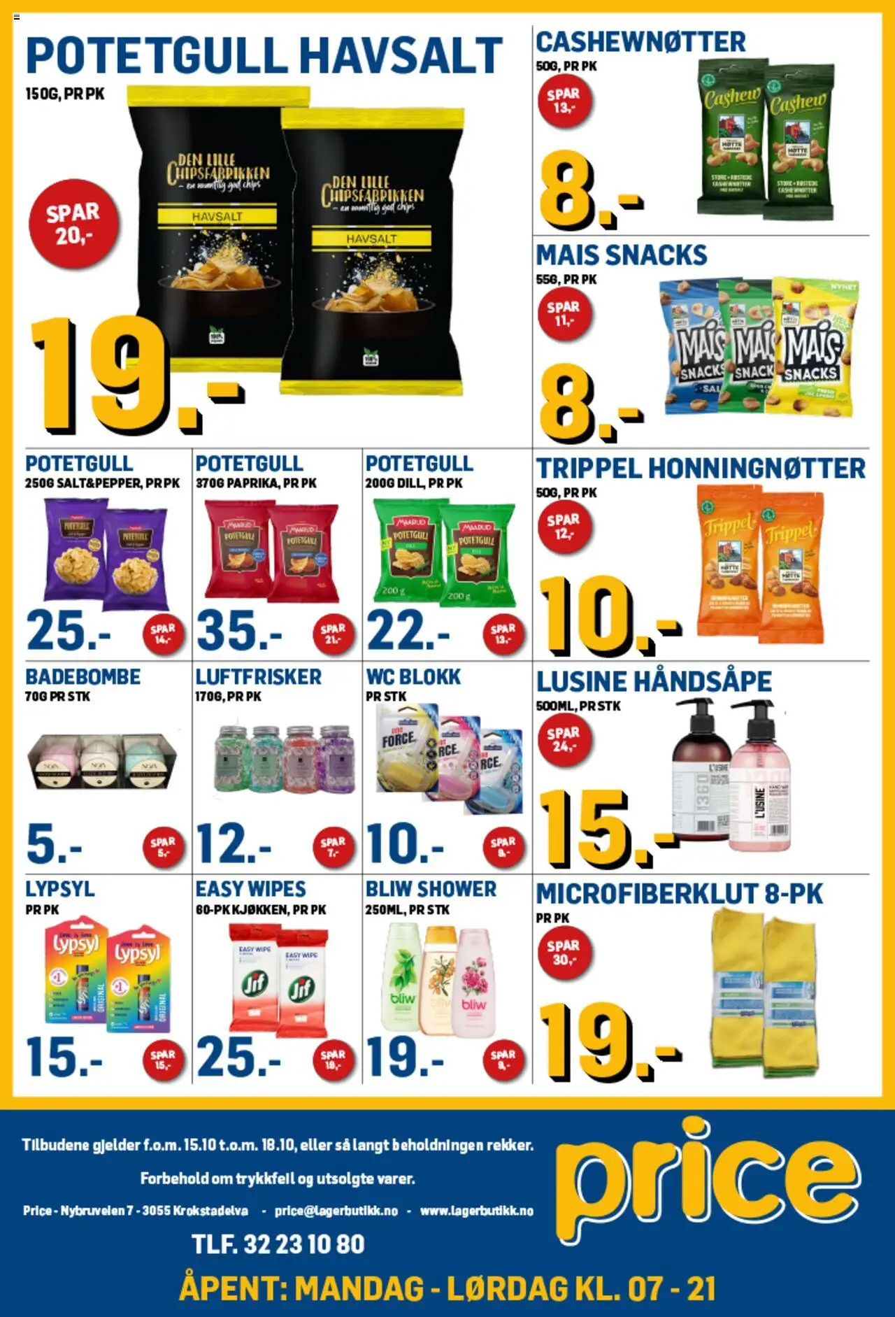 {H1} | Side: 4 | Produkter: Håndsåpe, Snacks, Luftfrisker, Cashewnøtter
