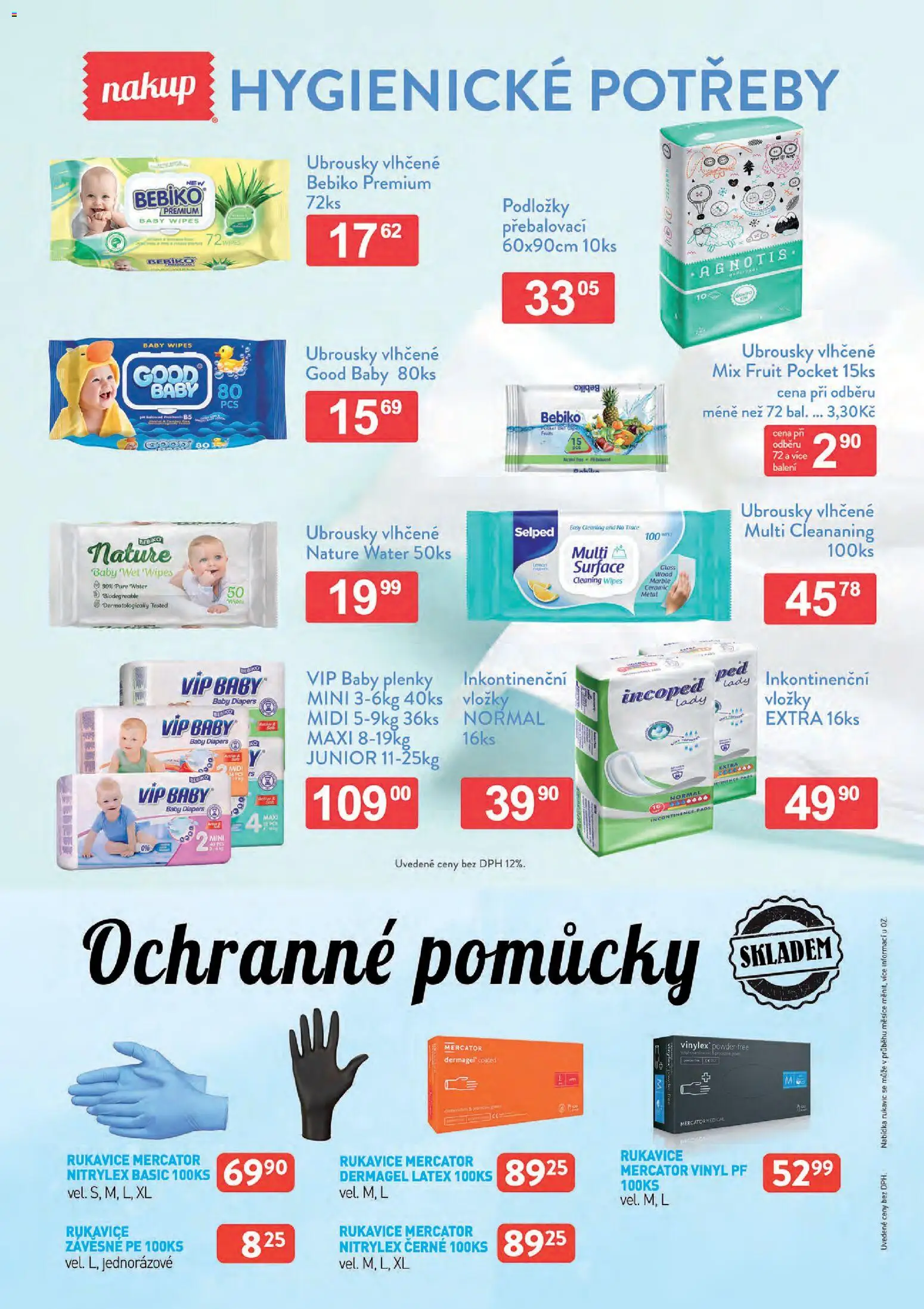 Astur & Qanto leták - Velkoobchod 03/2026 od 01.03.2026 | Strana: 167 | Produkty: Vložky, Rukavice, Ubrousky, Plenky