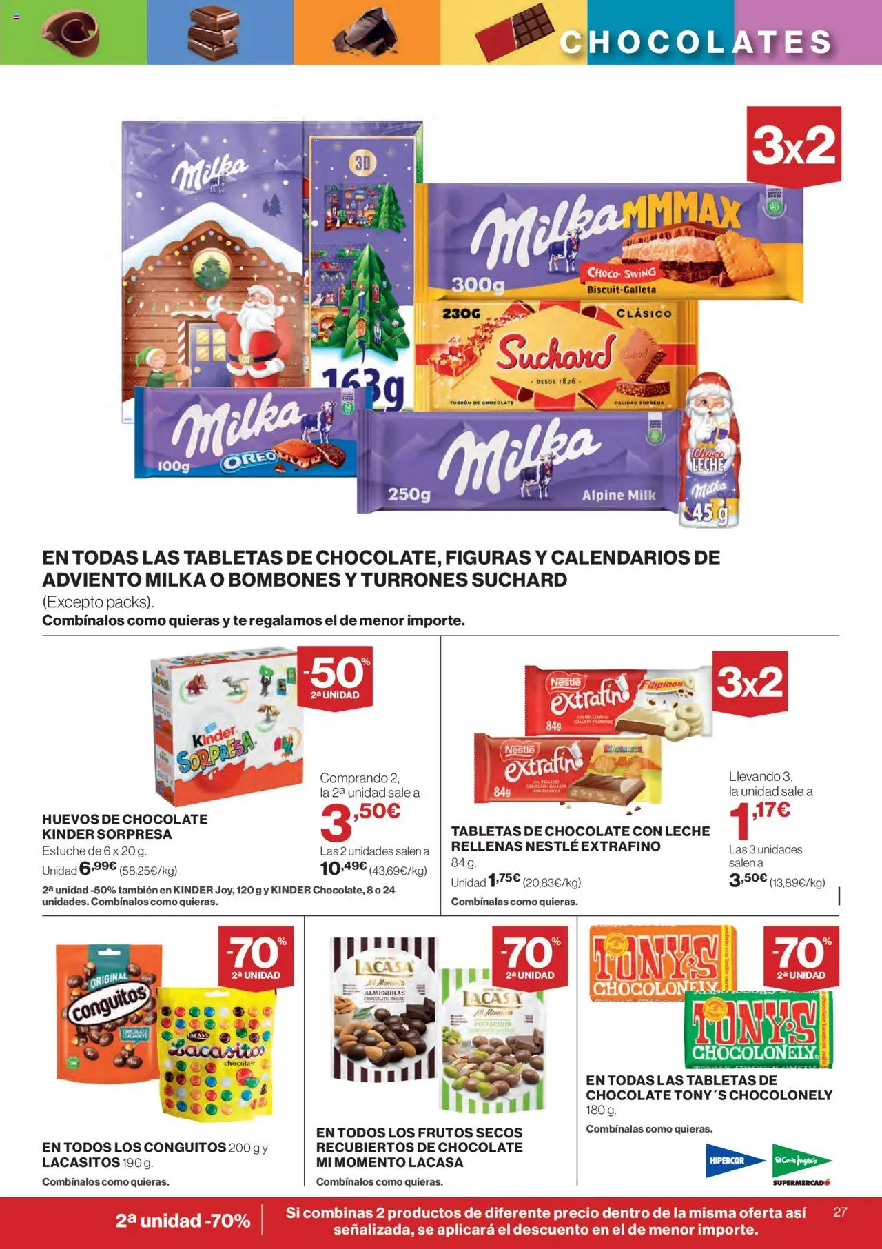 Hipercor catálogo │ válido desde el 25.09.2025 | Página: 29 | Productos: Huevos, Frutos secos, Té, Chocolate con leche