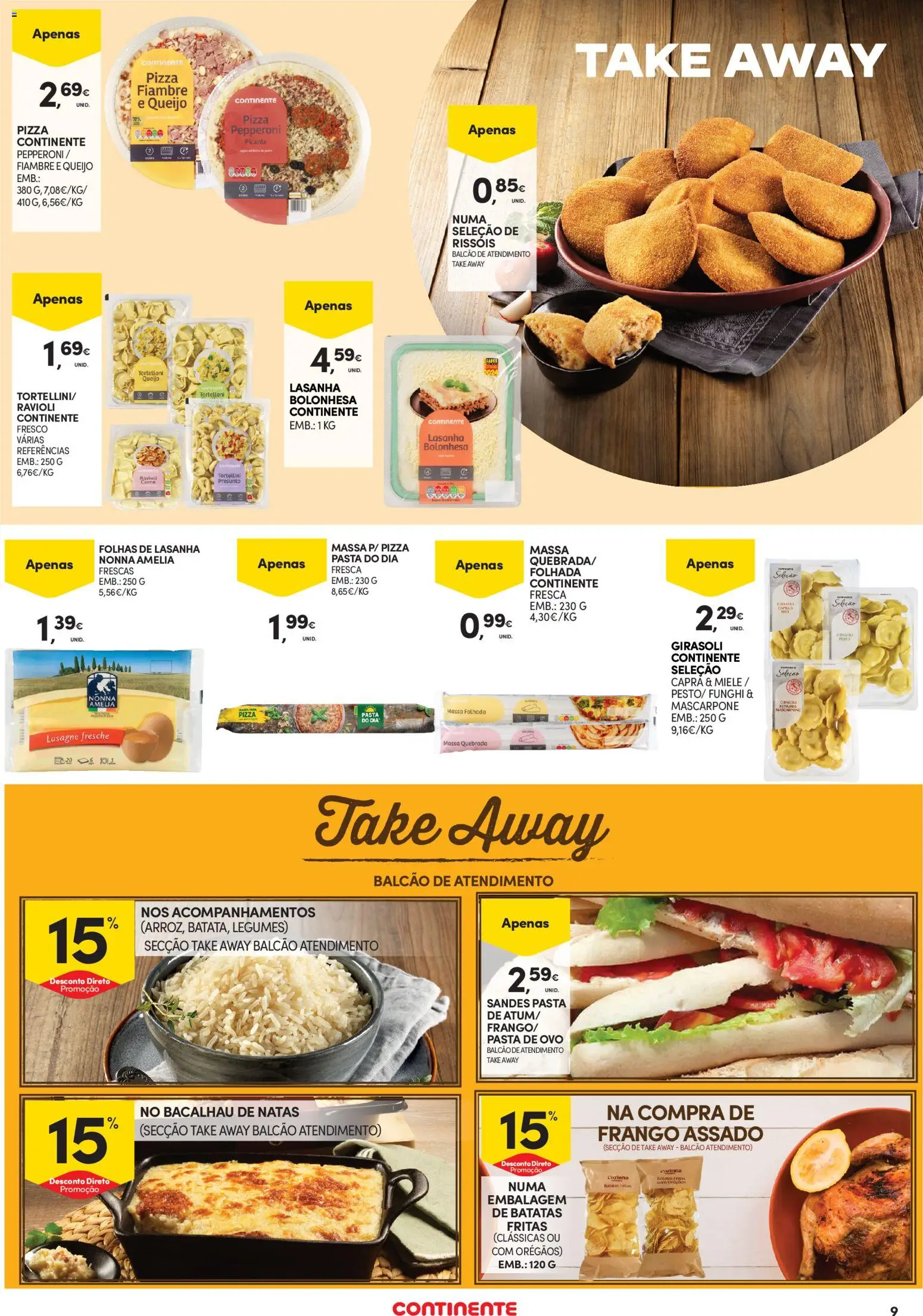 Continente - Açores │ válido de 13.11.2025 | Página: 9 | Produtos: Frango, Queijo, Carne, Mascarpone