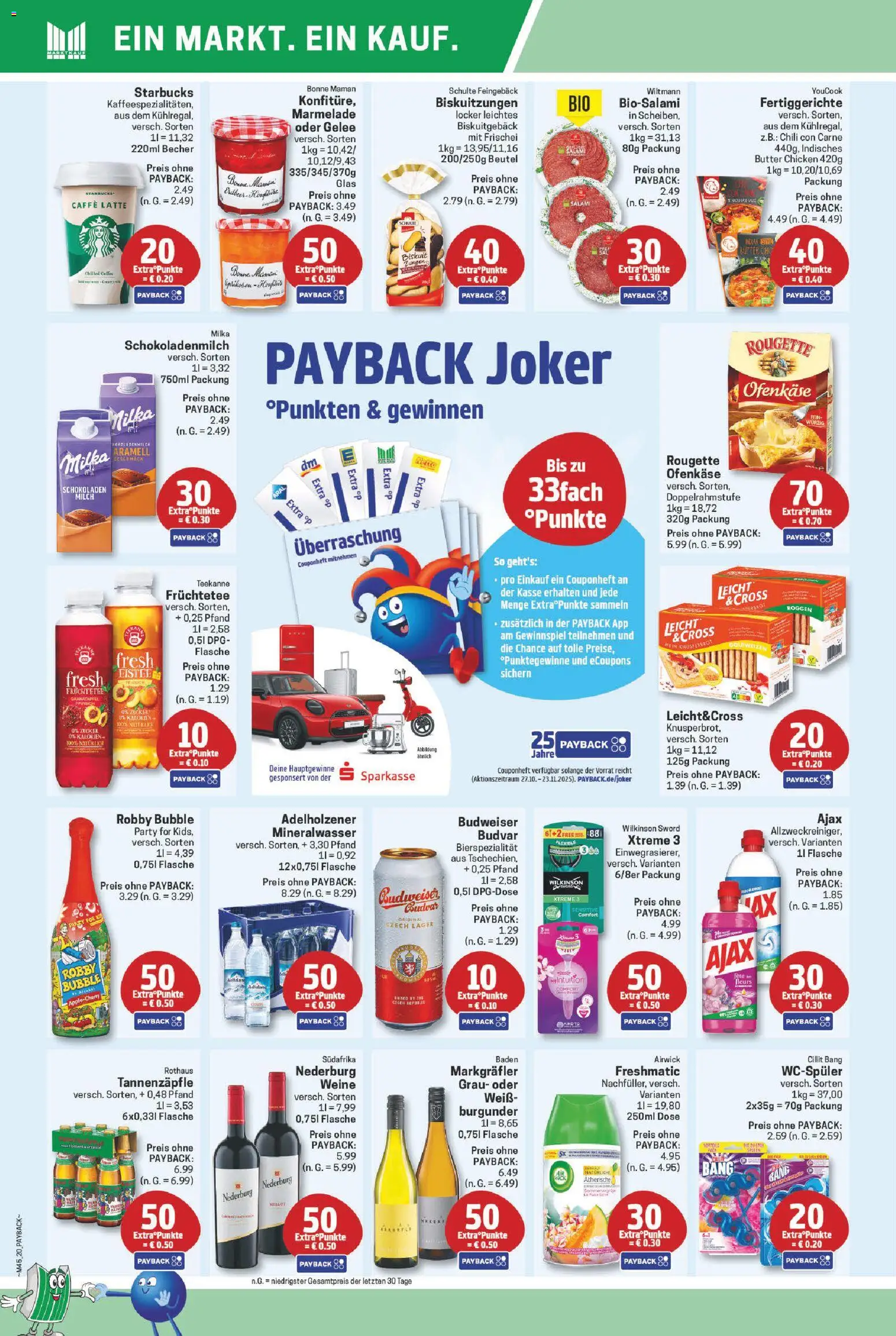 Marktkauf Prospekt 	 – gültig ab 03.11.2025 | Seite: 20 | Produkte: Youcook, Starbucks, Zucker, Fertiggerichte