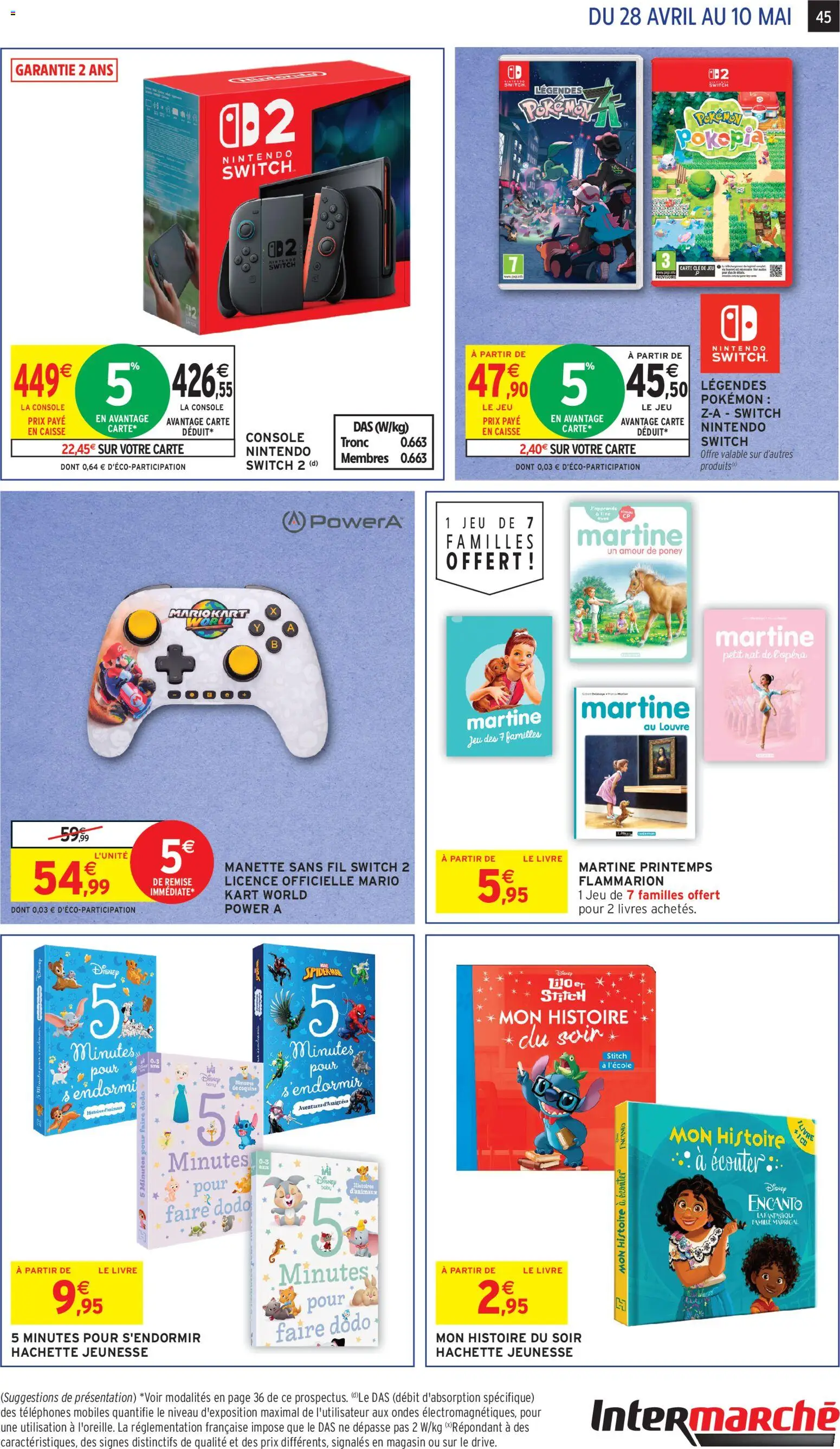 {H1} | Page: 37 | Produits: Vidéo, Clé, console Nintendo Switch, Livre