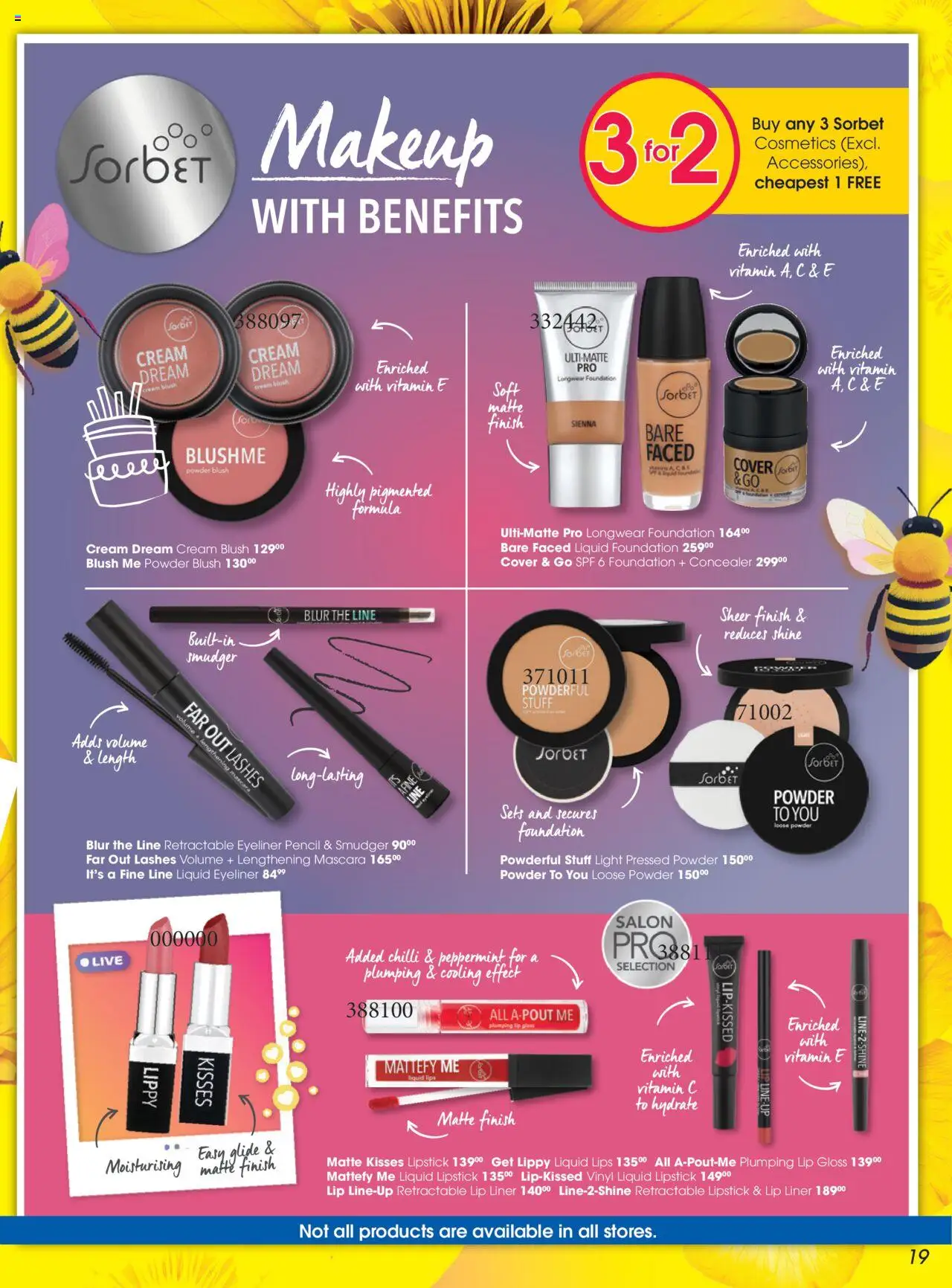 New Clicks catalogue – valid from 23.09.2025 | Page: 19 | Products: Lip liner, Powder, Blush, Mascara