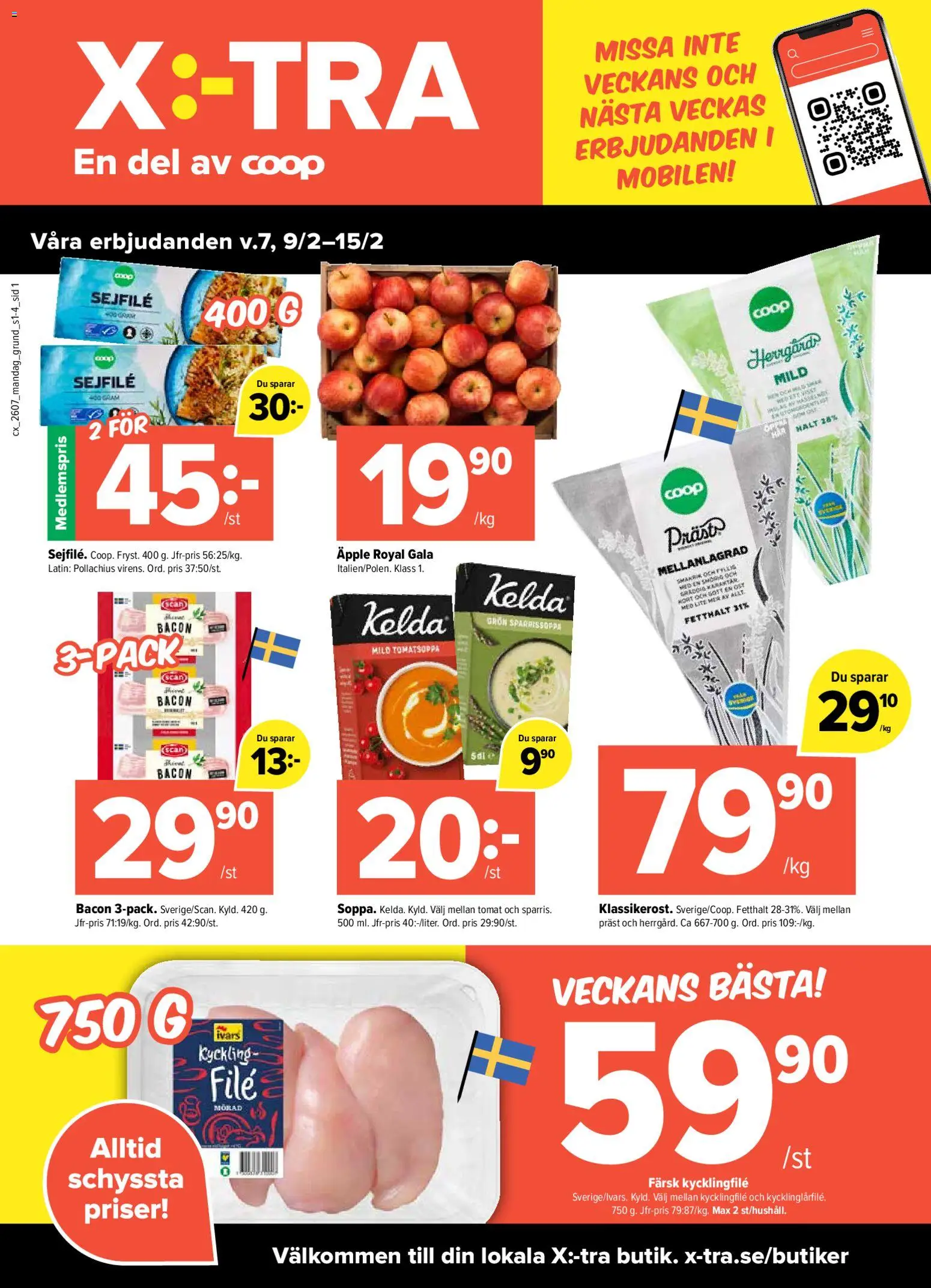Coop X:-TRA reklamblad aktuell från 09.02.2026 | Sida: 1