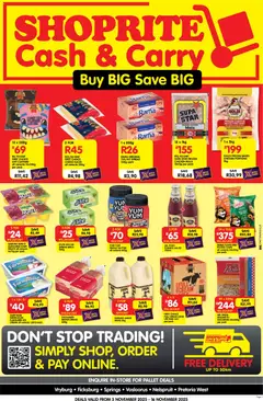 Shoprite specials catalogue – valid from 03.11.2025