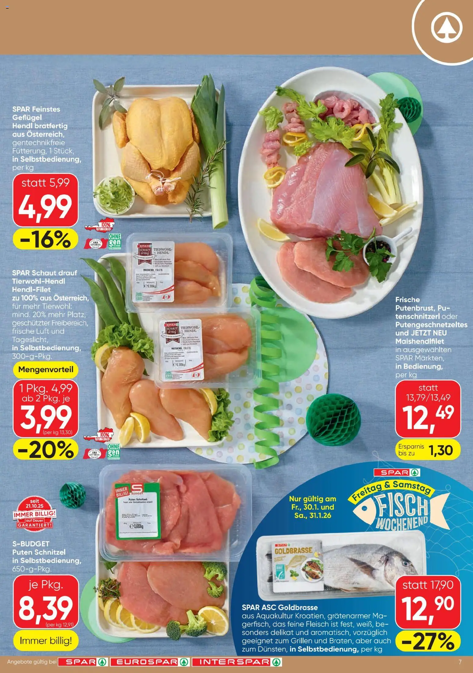 Spar Flugblatt gültig ab 29.01.2026 | Seite: 7 | Produkte: Fisch