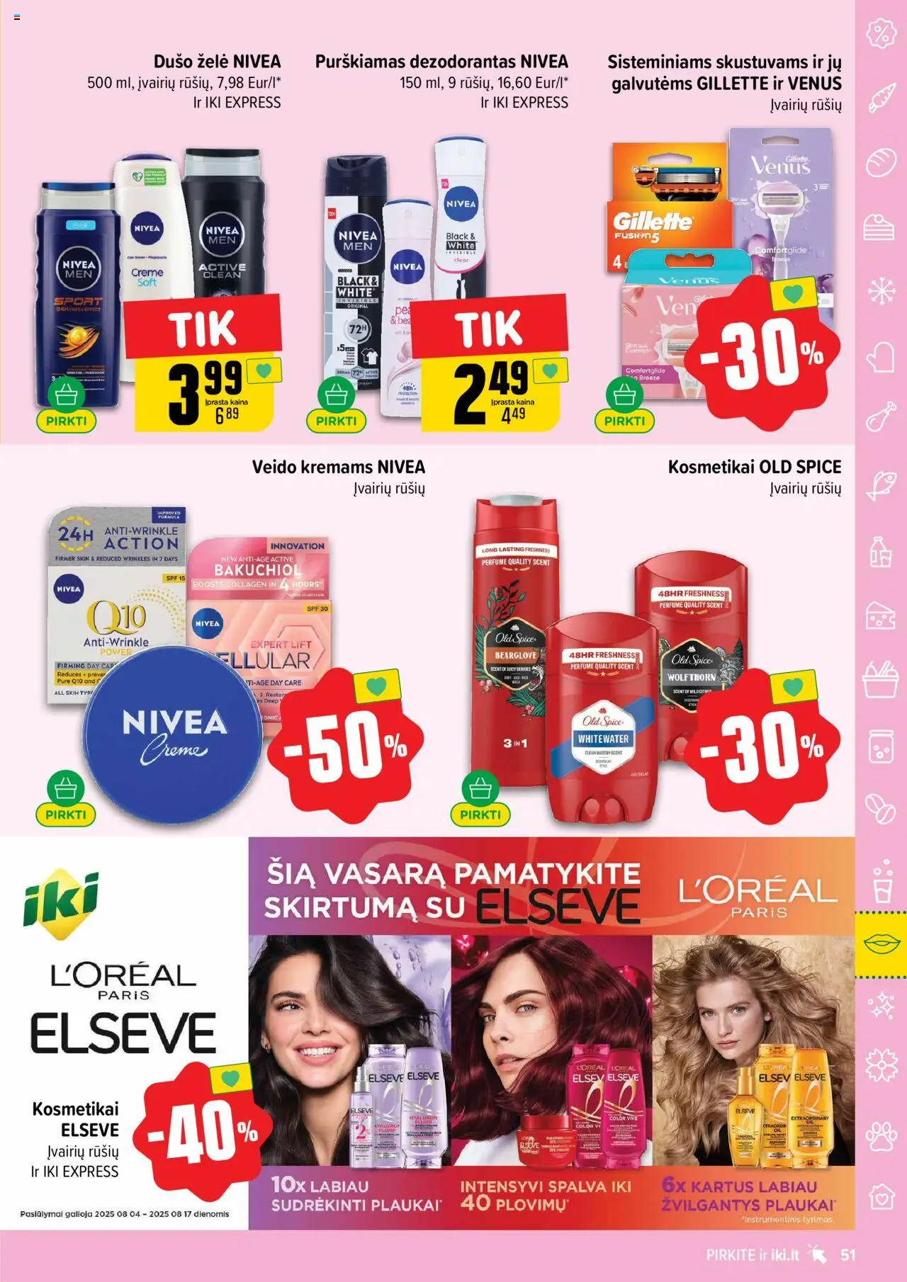 IKI - Leidinys│galioja nuo 04.08.2025 | Puslapis: 51 | Prekių: Dušo želė, Dezodorantas