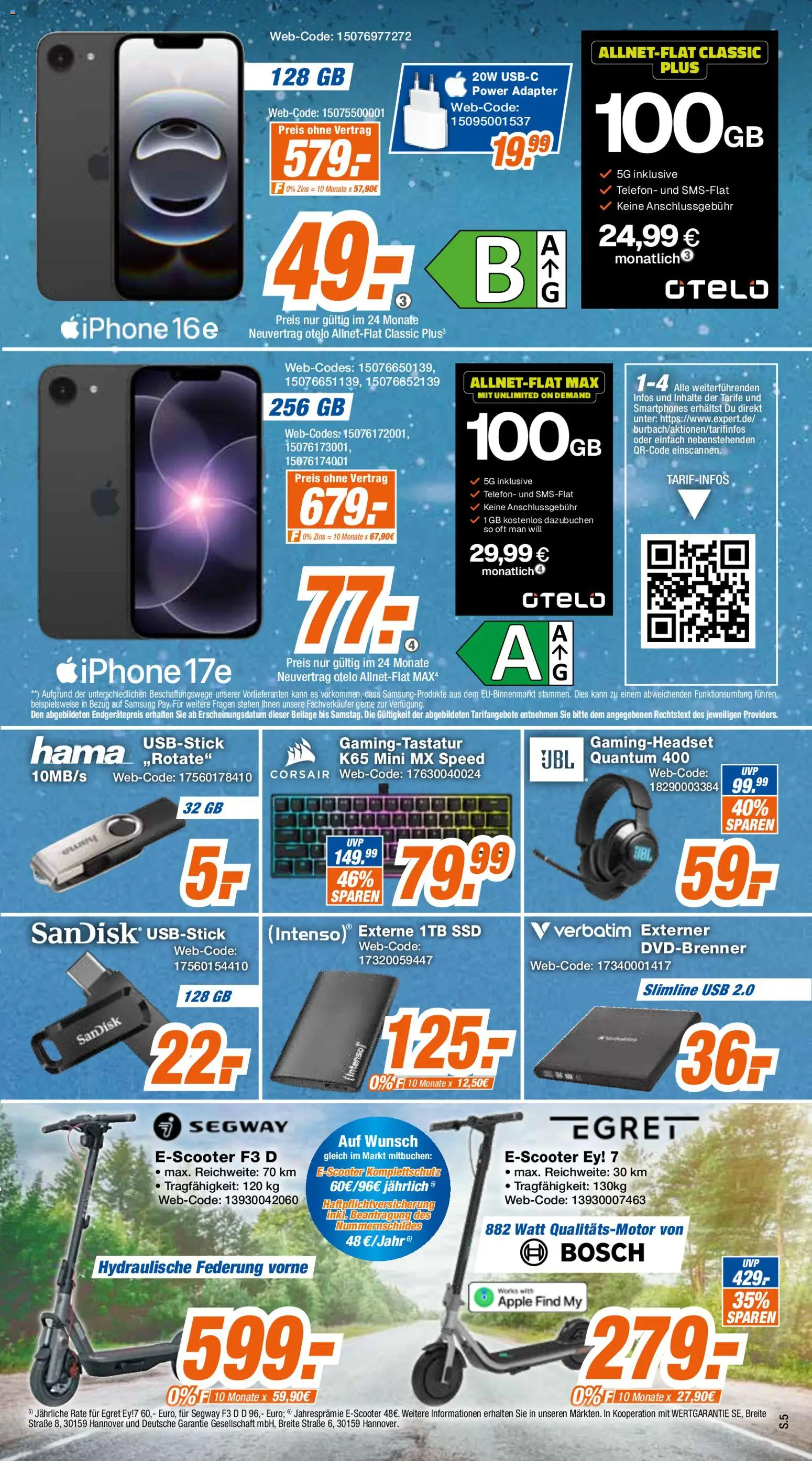 Expert Prospekt – gültig ab 18.04.2026 | Seite: 5 | Produkte: Samsung, Smartphones, Apple, Telefon