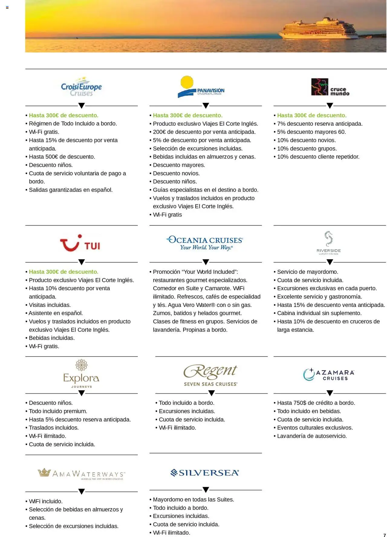Viajes El Corte Inglés - Crucero Fantástico │ válido desde el 16.09.2025 | Página: 7