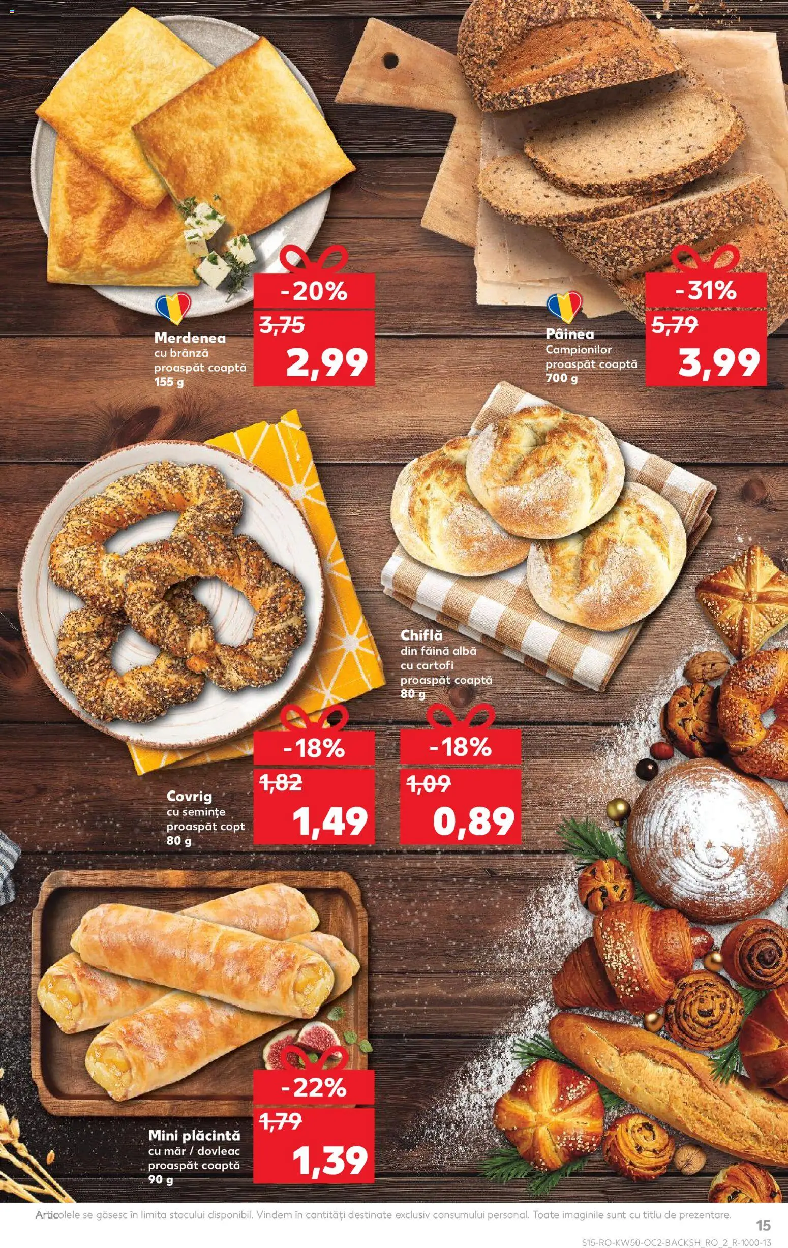 Noul catalog Kaufland – valabil de la 10.12.2025 | Pagină: 15 | Produse: Semințe, Chiflă, Făină, Cartofi