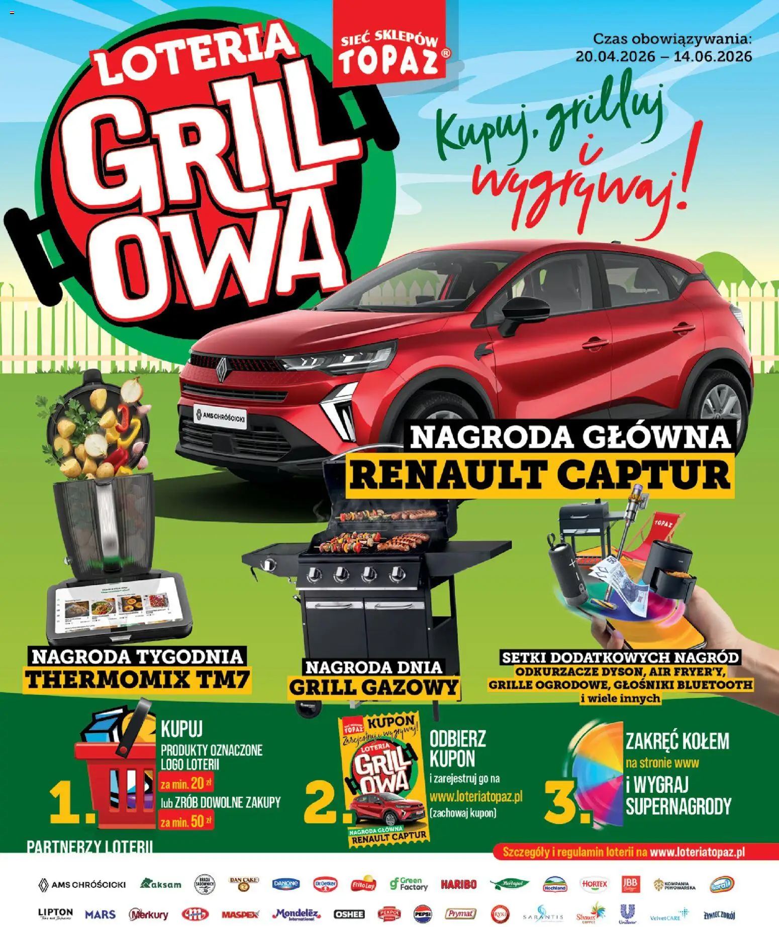 Topaz gazetka od 23.04.2026 | Strona: 2 | Produkty: Grill, Grill gazowy