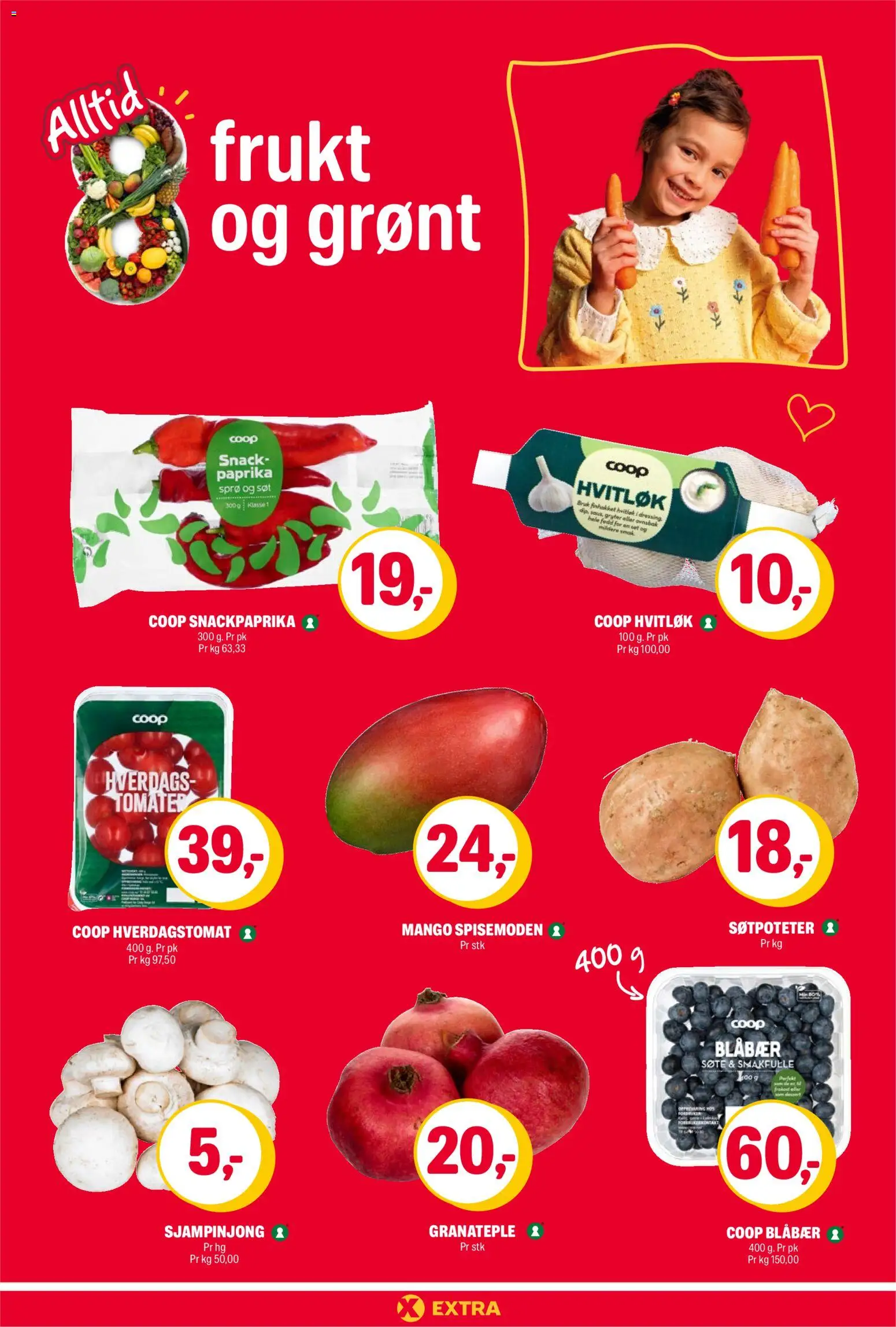 {H1} | Side: 7 | Produkter: Paprika, Суміш дитяча, Mango, Hvitløk