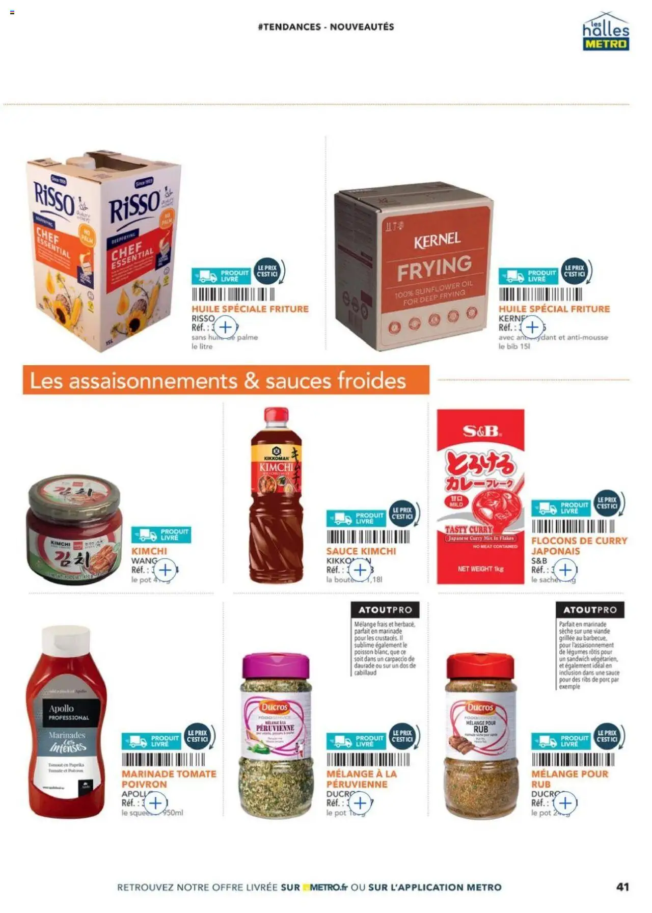 {H1} | Page: 41 | Produits: Poivron, Daurade, Curry, Ribs