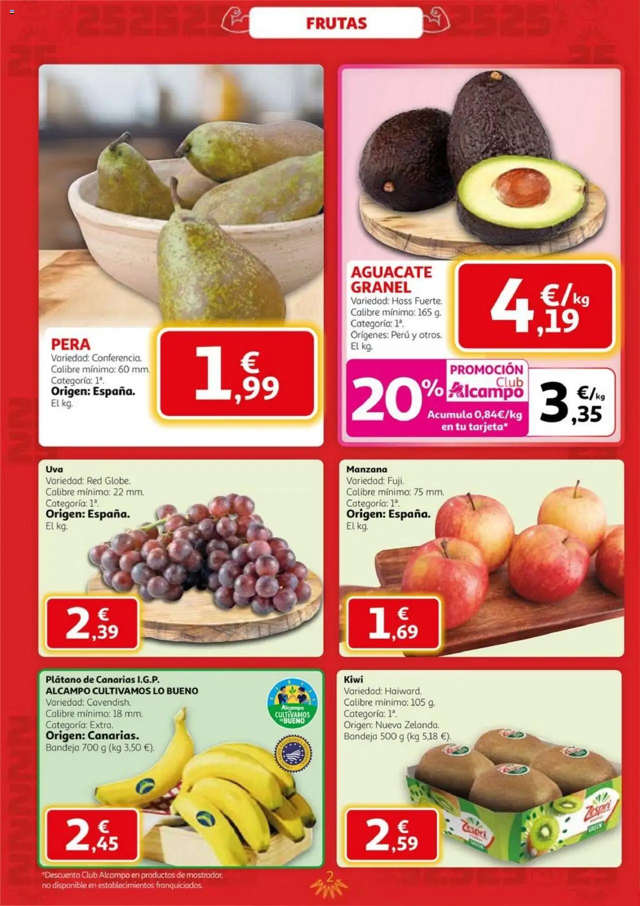 Alcampo - HG Nacional │ válido desde el 09.10.2025 | Página: 2 | Productos: Manzana, Bandeja