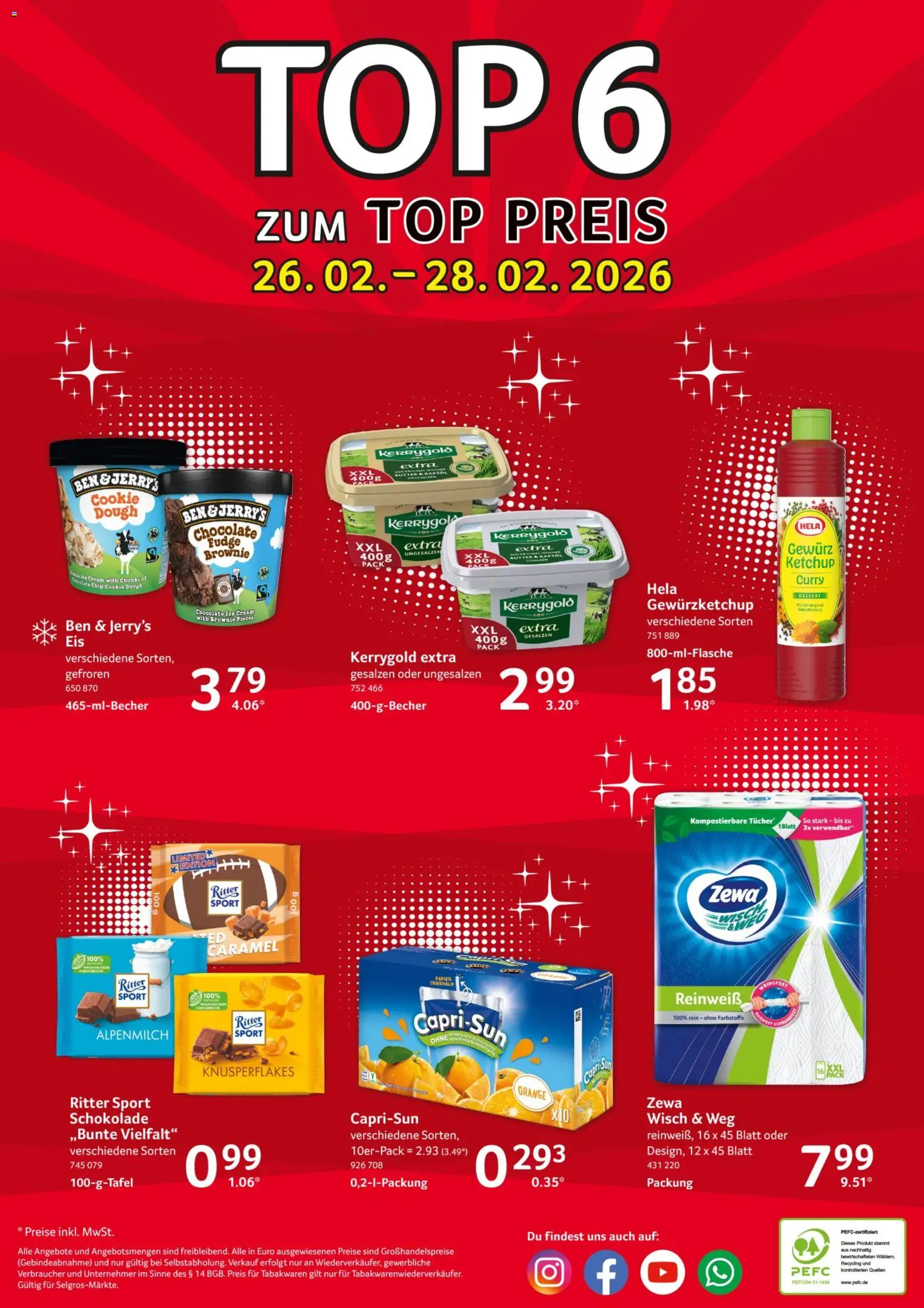 Selgros Prospekt 	 – gültig ab 26.02.2026 | Seite: 24 | Produkte: Top, Rapsöl, Zewa, Ketchup