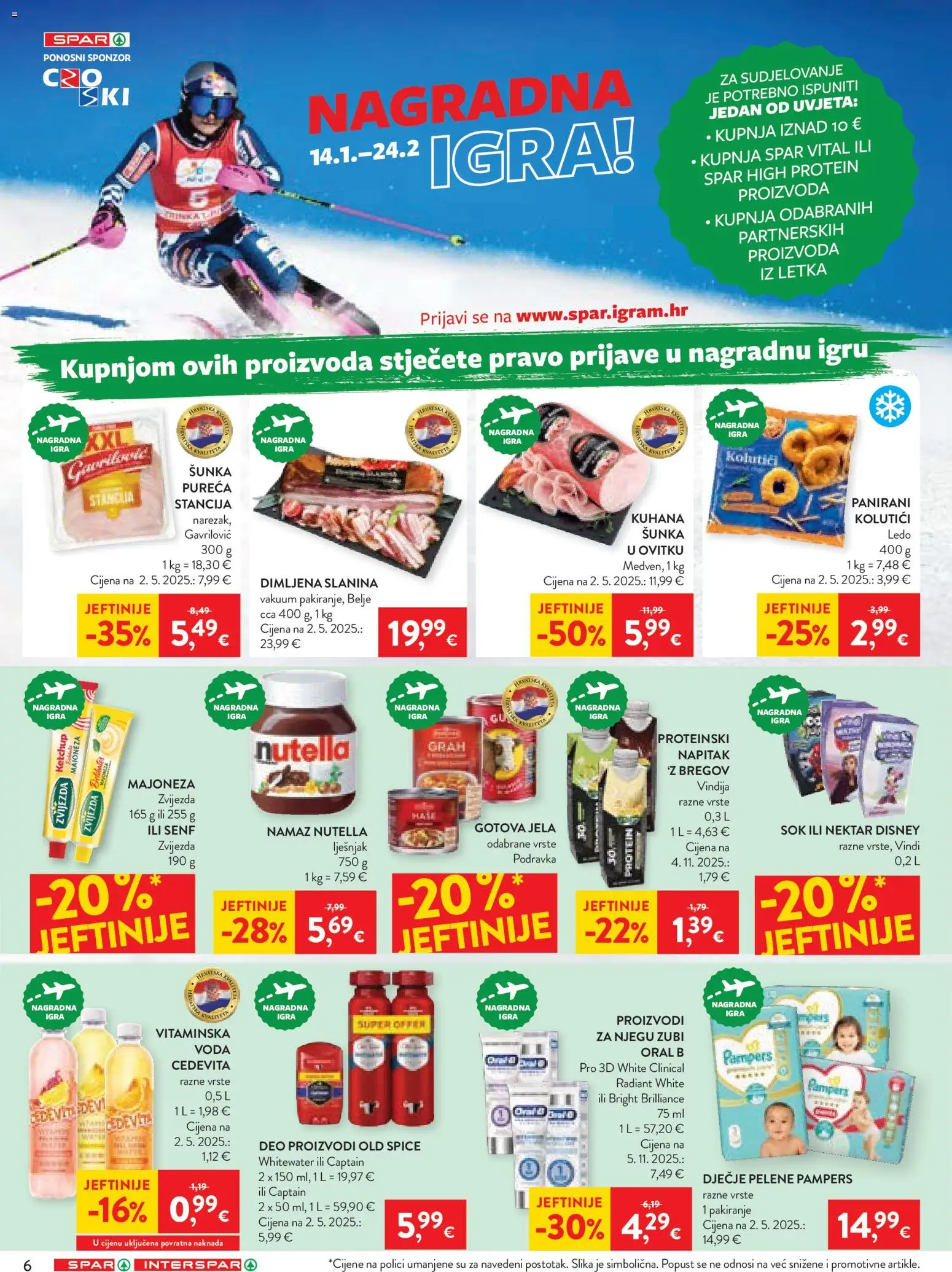 Spar katalog | vrijedi od 18.02.2026 | Stranica: 8 | Proizvodi: Nutella, Podravka, Lješnjak, Pampers