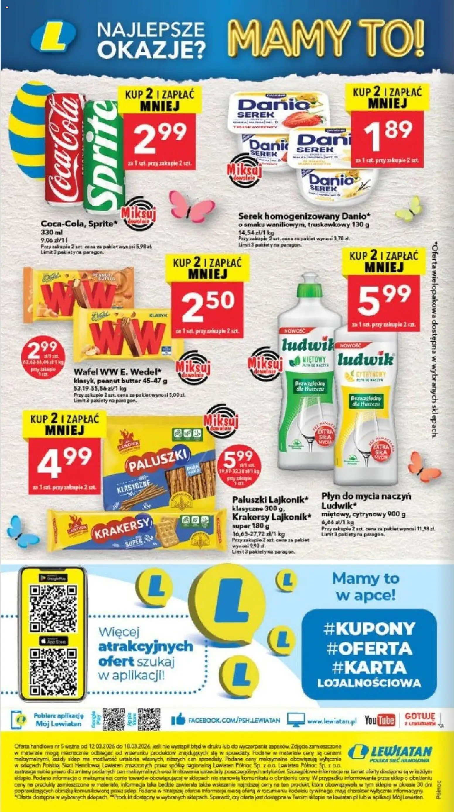 Lewiatan gazetka - Gdańsk od 12.03.2026 | Strona: 16 | Produkty: Sprite, Paluszki, Krakersy, Płyn do mycia naczyń