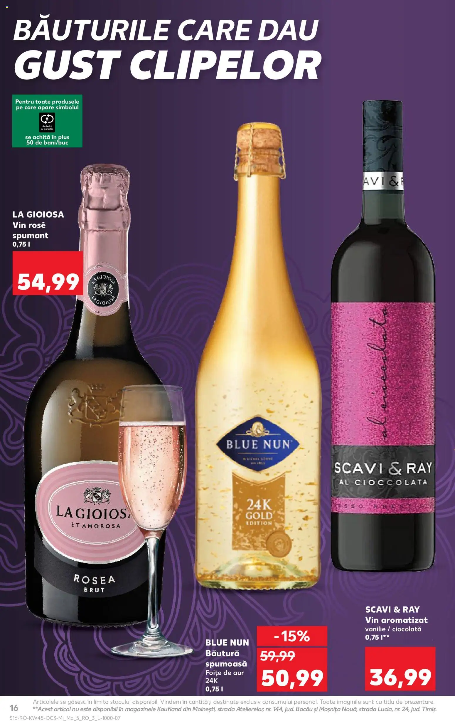 Noul catalog Kaufland – valabil de la 05.11.2025 | Pagină: 16 | Produse: Ciocolată, Vin