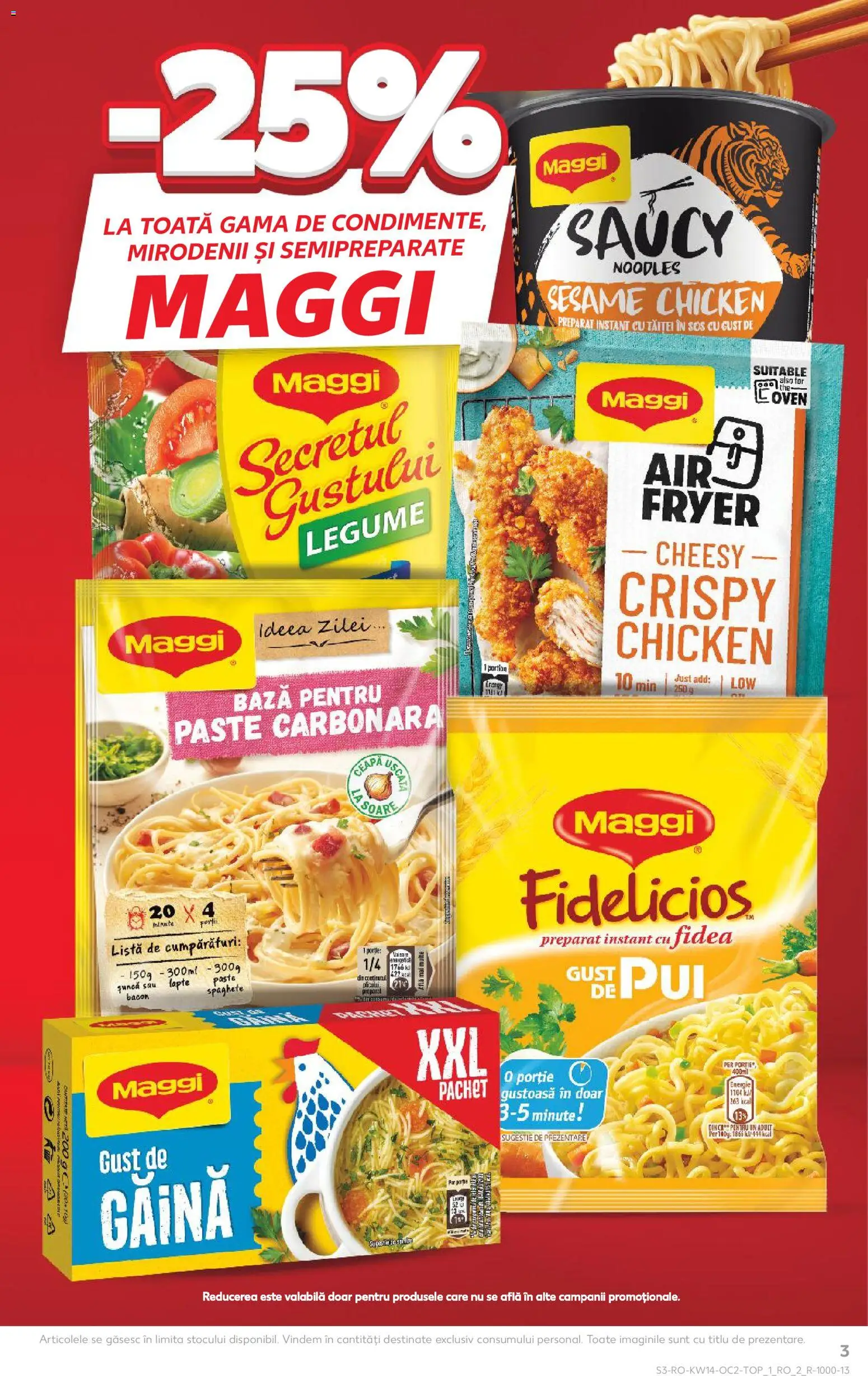Noul catalog Kaufland – valabil de la 01.04.2026 | Pagină: 3 | Produse: Ceas, Lapte, Noodles, Paste