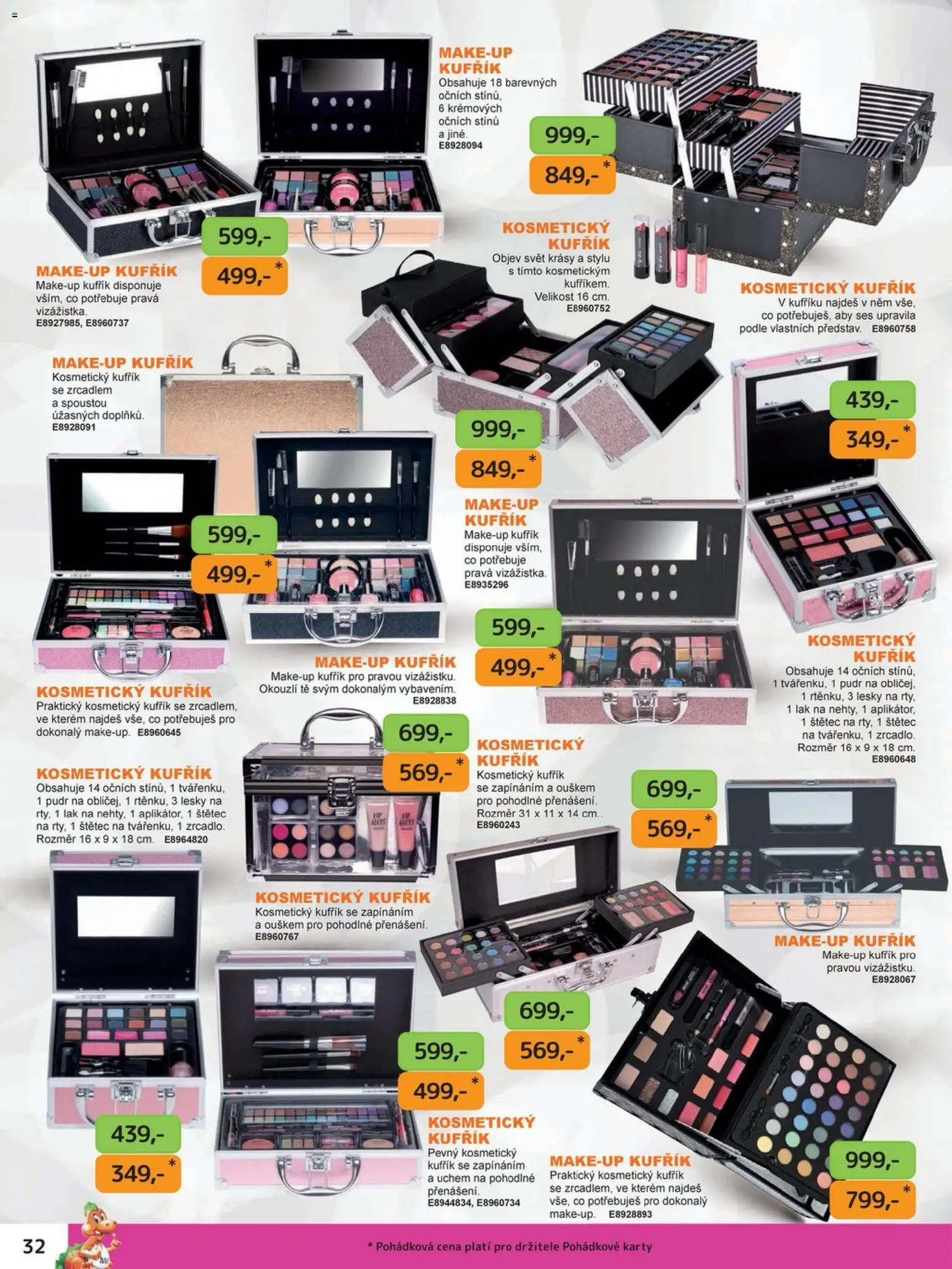 Dráčik leták od 03.10.2025 | Strana: 38 | Produkty: Kufřík, Makeup, Kosmetický kufřík, Karty