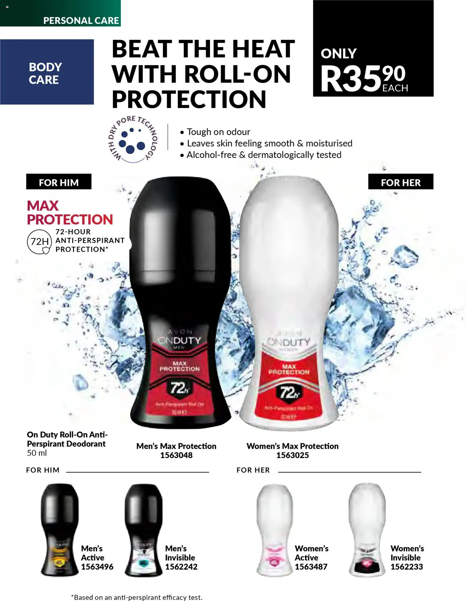 New Avon catalogue – valid from 01.12.2025 | Page: 182 | Products: Deodorant, Antiperspirant