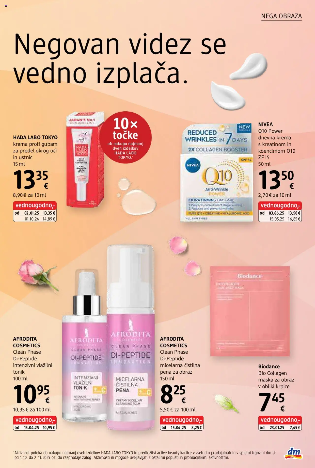 Novi DM Drogerie Markt katalog ponudbe – veljaven od 01.10.2025 | Stran: 13 | Izdelki: Maska za obraz, Krema, Maska, Tonik