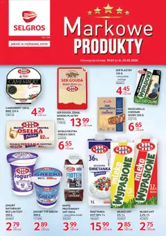 Pogląd oferty "Selgros cash&carry gazetka - Markowe produkty" - ważna od 19.03.2026