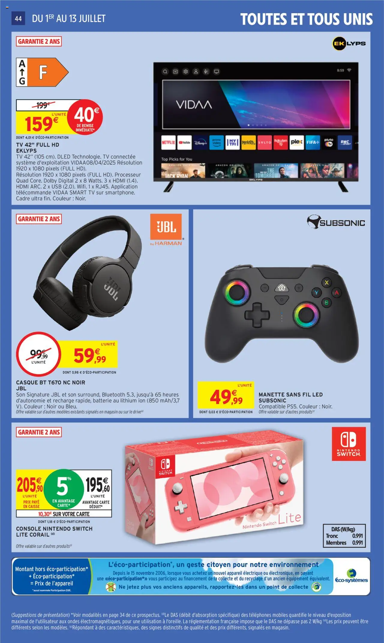 | Page: 46 | Produits: USB, Batterie, Smart TV, Cadre