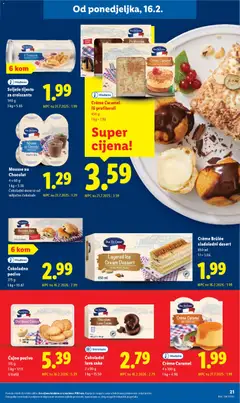 Créme Caramel ili profiteroli, Créme Caramel ili profiteroli, 450 g - Pregled kataloga iz trgovine Lidl, vrijedi od 16.02.2026 | Stranica: 21