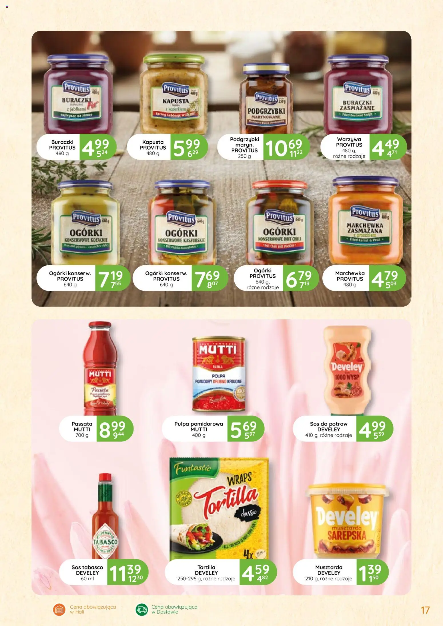 Eurocash Gazetka - Oferta Handlowa od 12.02.2026 | Strona: 17 | Produkty: Kapusta, Musztarda, Ogórki, Warzywa