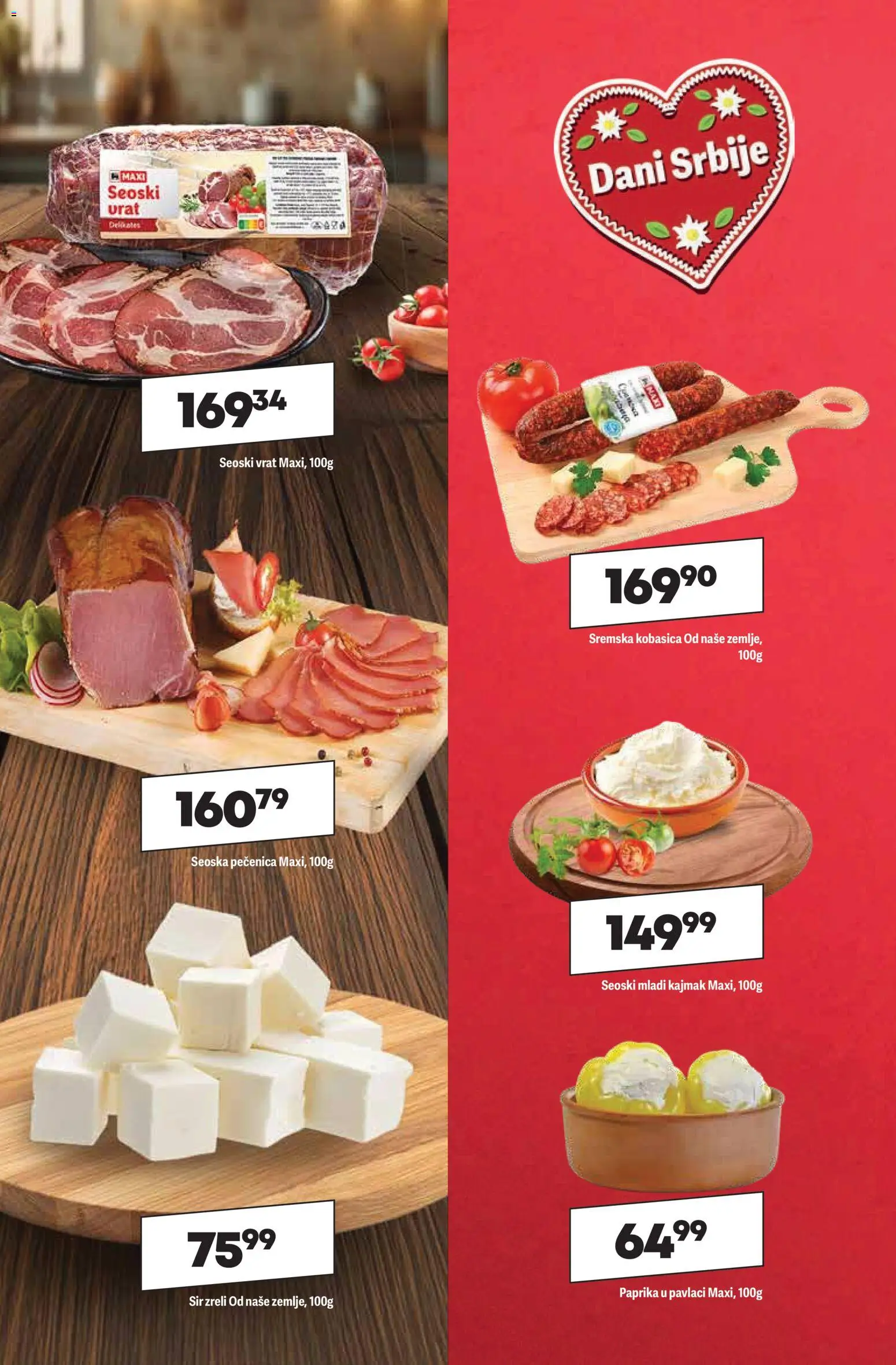 Maxi katalog - važi od 30.10.2025 | Strana: 10 | Proizvode: Sir, Paprika u pavlaci, Kobasica, Kajmak