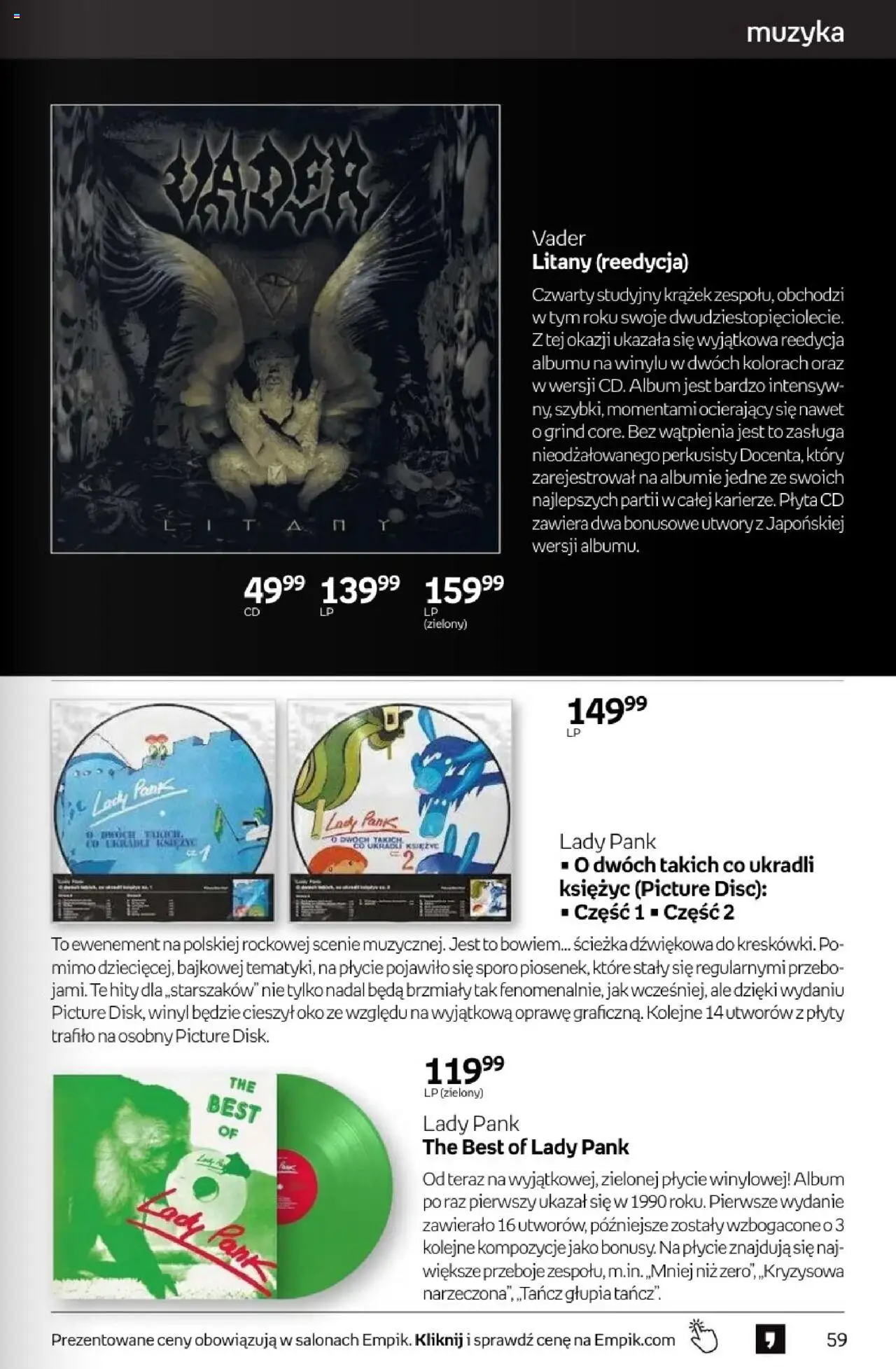 Empik promocje od 18.06.2025 | Strona: 59 | Produkty: Plyty
