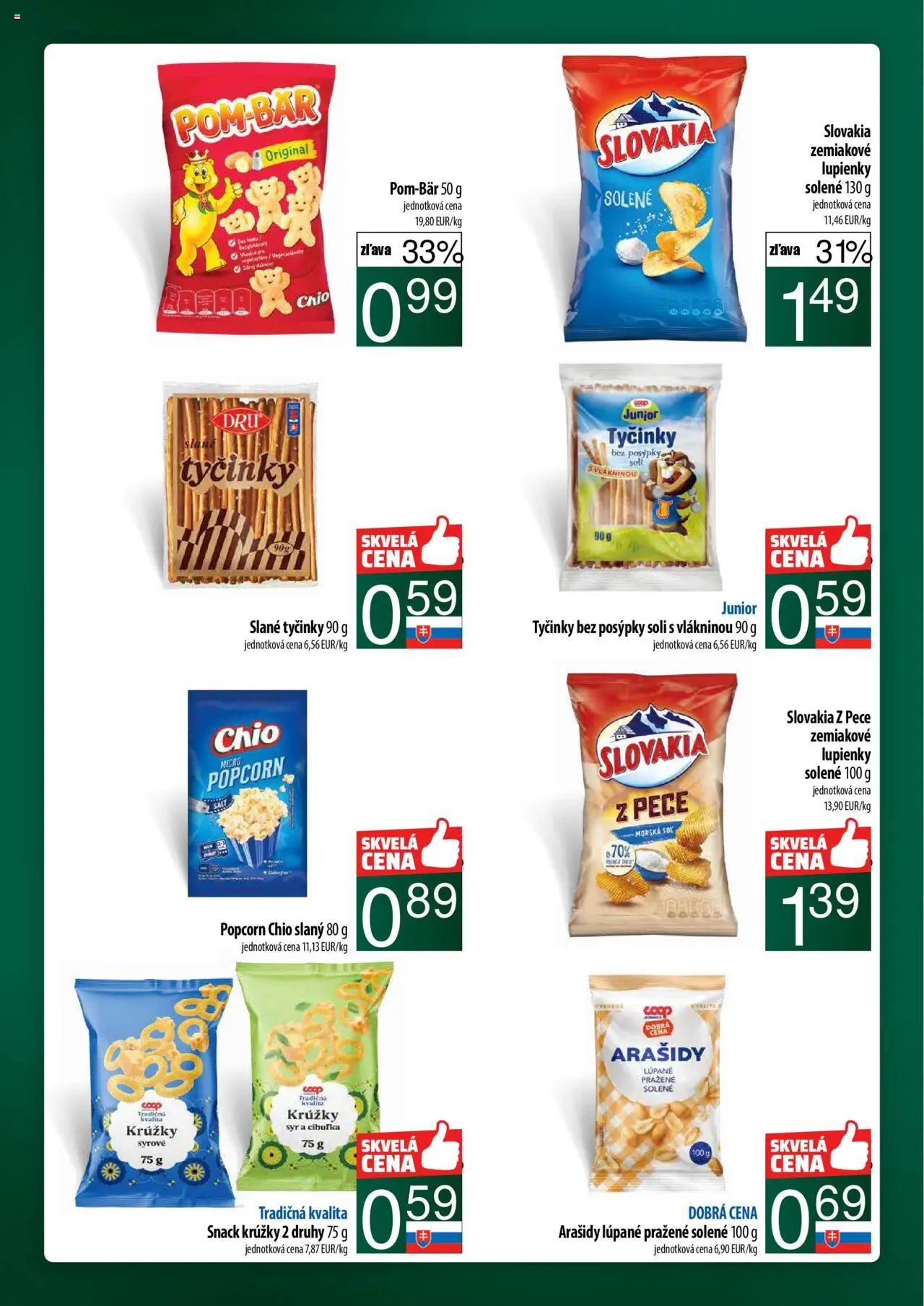 Nové COOP Jednota akcie – leták je platný od 11.09.2025 | Strana: 48 | Produkty: Syr, Soľ, Arašidy