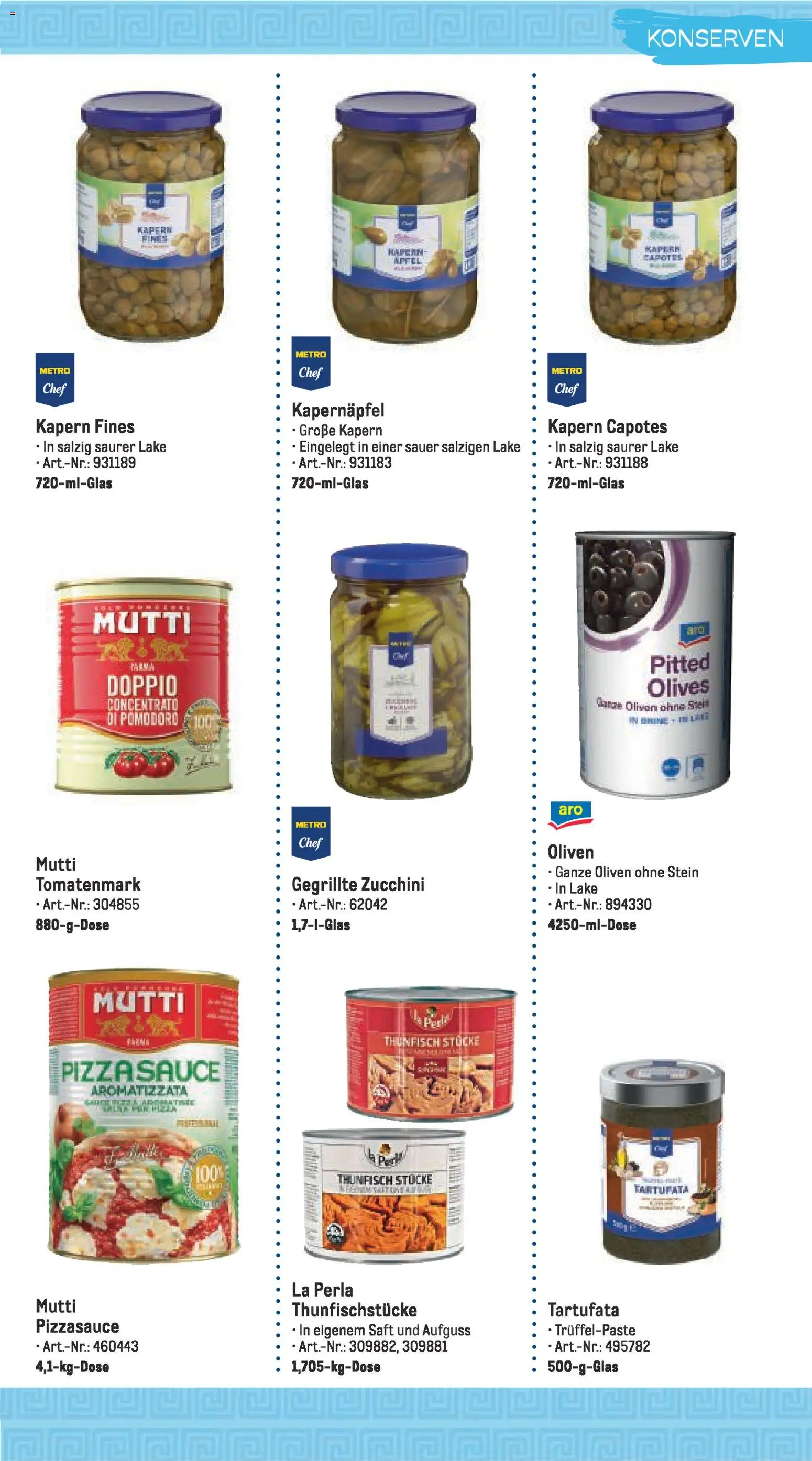 Metro Highlights Mediterrane Gastronomie – gültig ab 01.02.2026 | Seite: 12 | Produkte: Thunfisch, Äpfel, Saft, Zucchini