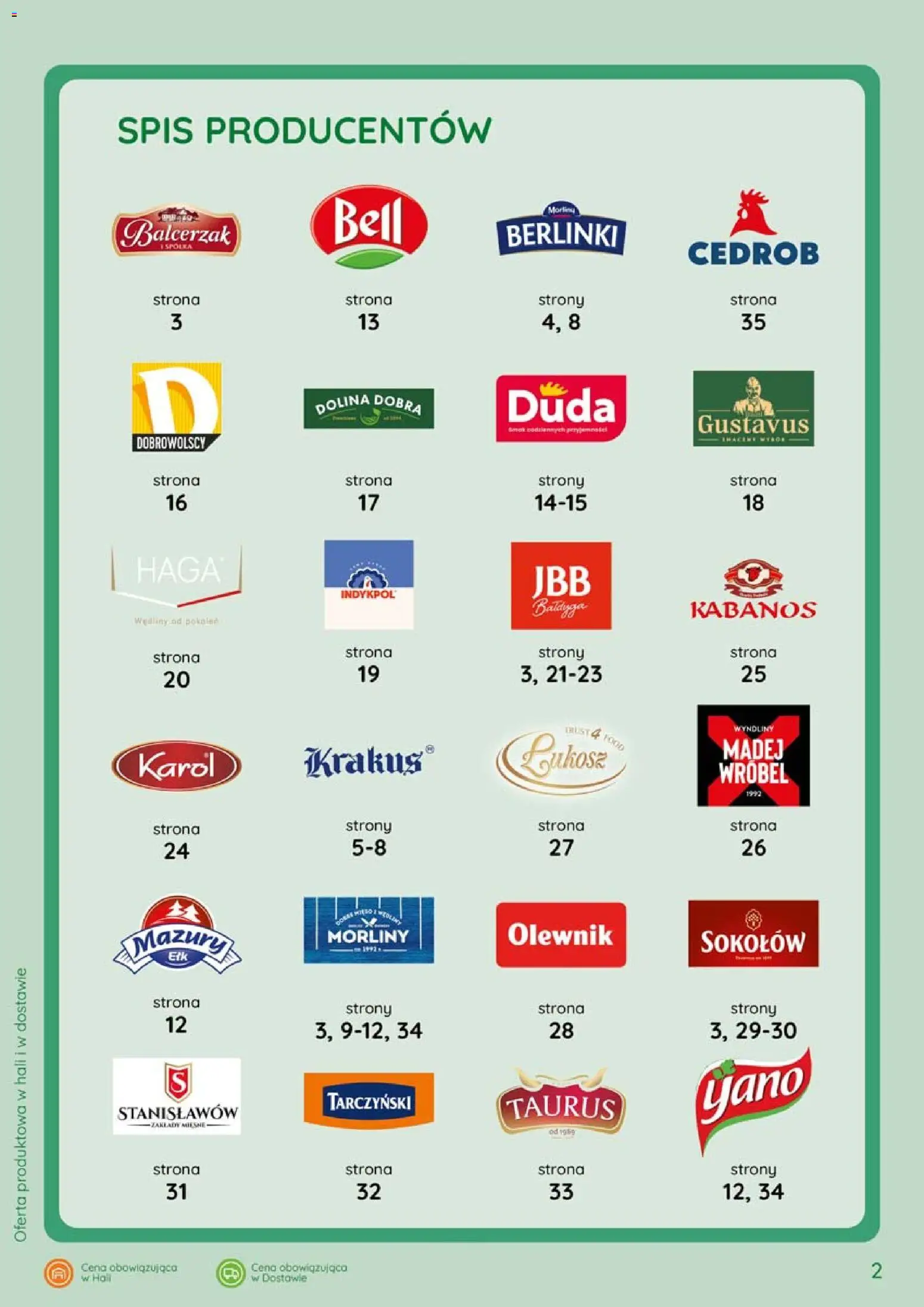 Eurocash gazetka - Katalog Wędlin od 02.04.2026 | Strona: 2 | Produkty: Bell, Wędliny