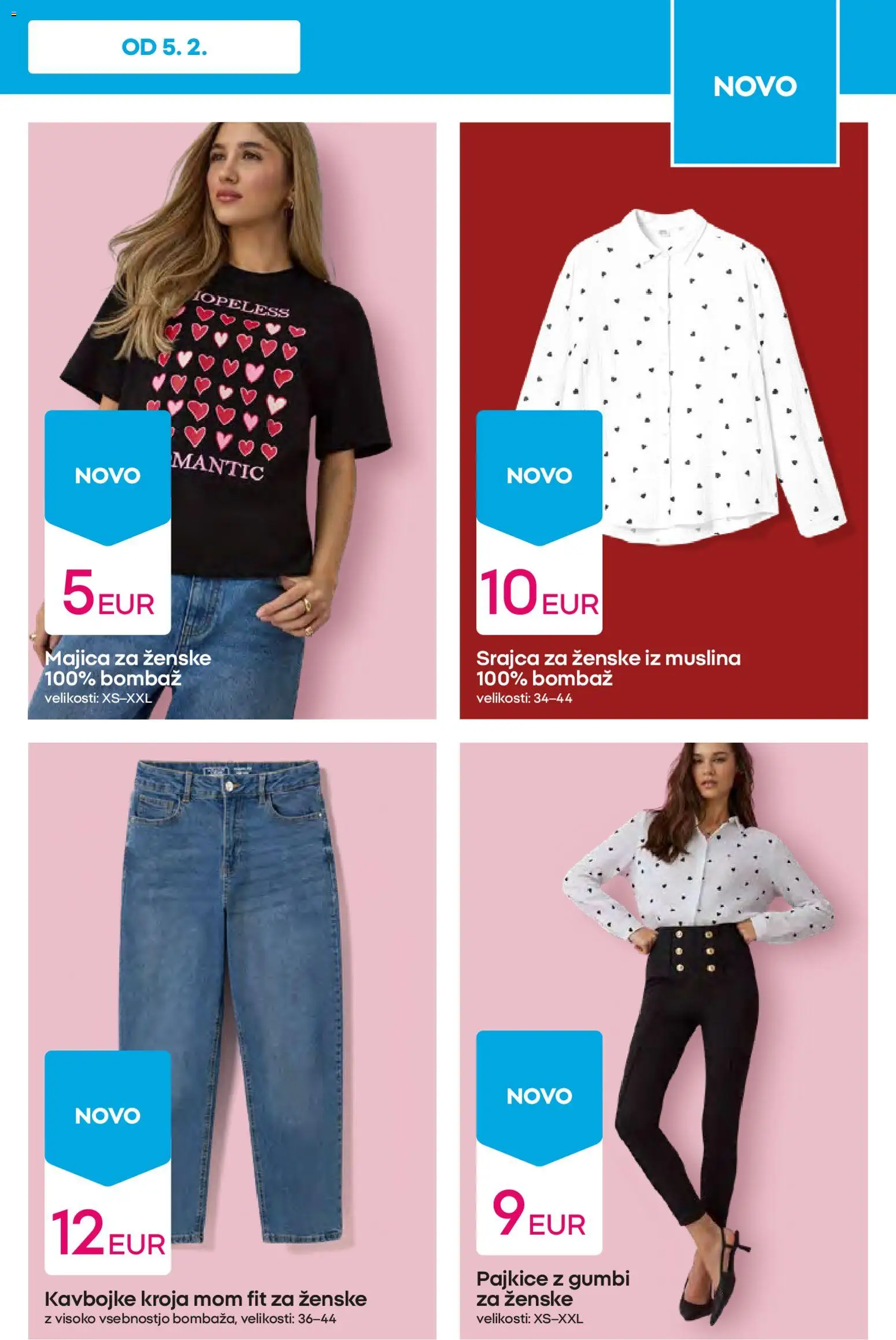 Novi Pepco katalog ponudbe – veljaven od 12.02.2026 | Stran: 7 | Izdelki: Srajca, Pajkice, Majica, Kavbojke