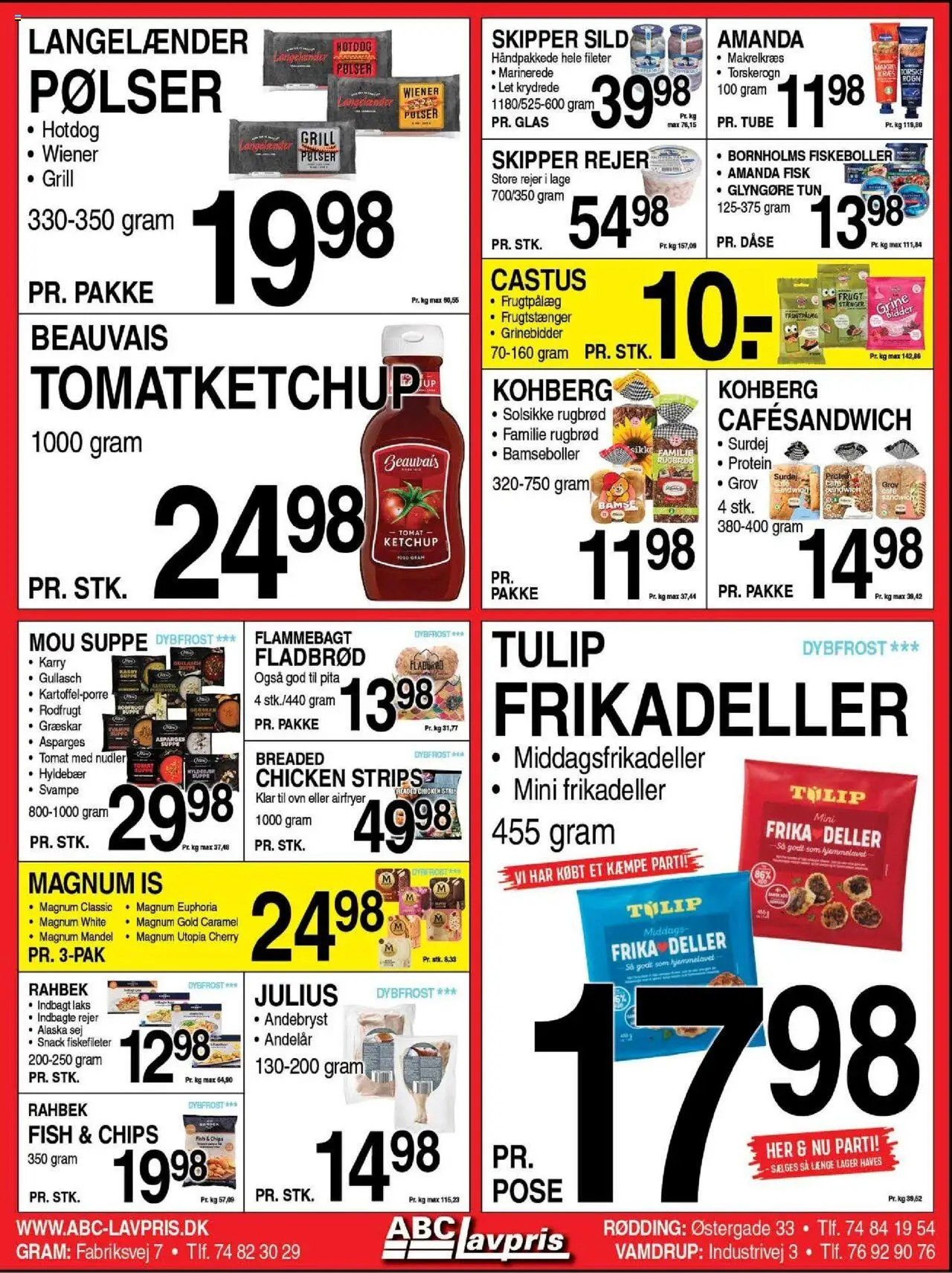 Abc Lavpris tilbudsavis – gyldig fra 15.10.2025 | Side: 3 | Produkter: Pølser, Græskar, Fisk, Rugbrød
