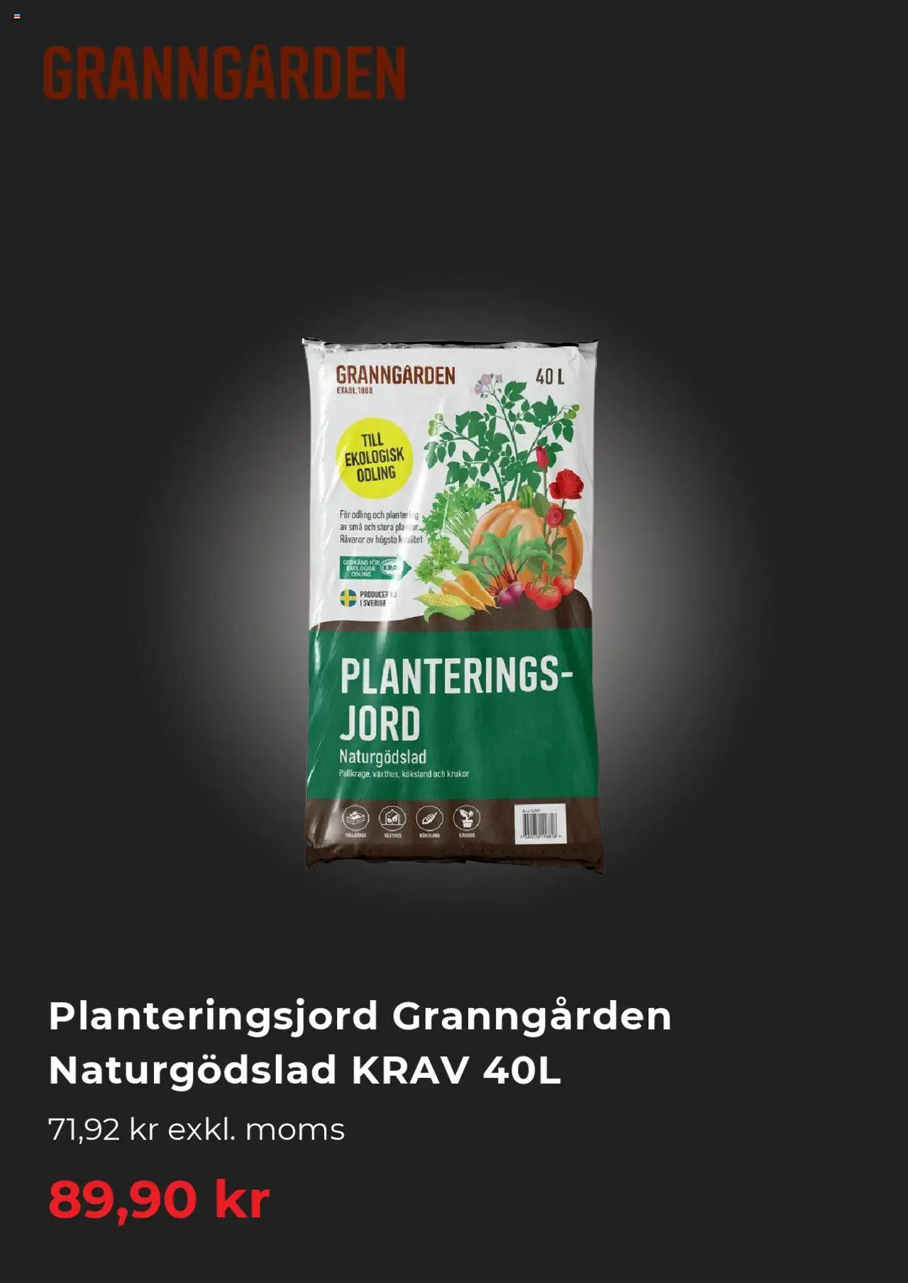 Granngården reklamblad aktuell från 01.07.2025 | Sida: 2 | Produkter: Pallkrage, Jord, Planteringsjord