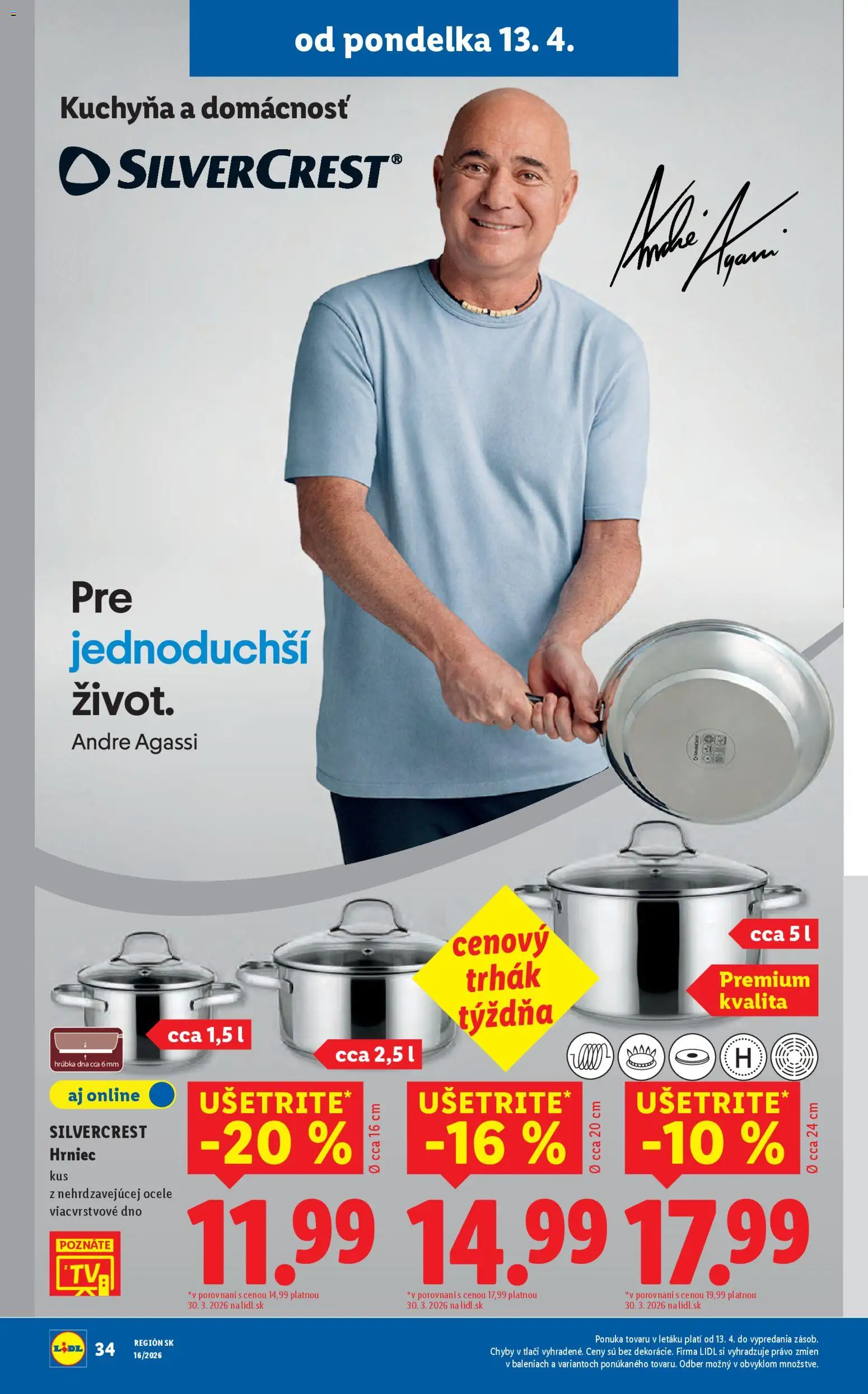 Nové Lidl akcie – leták je platný od 13.04.2026 | Strana: 38 | Produkty: Kuchyňa