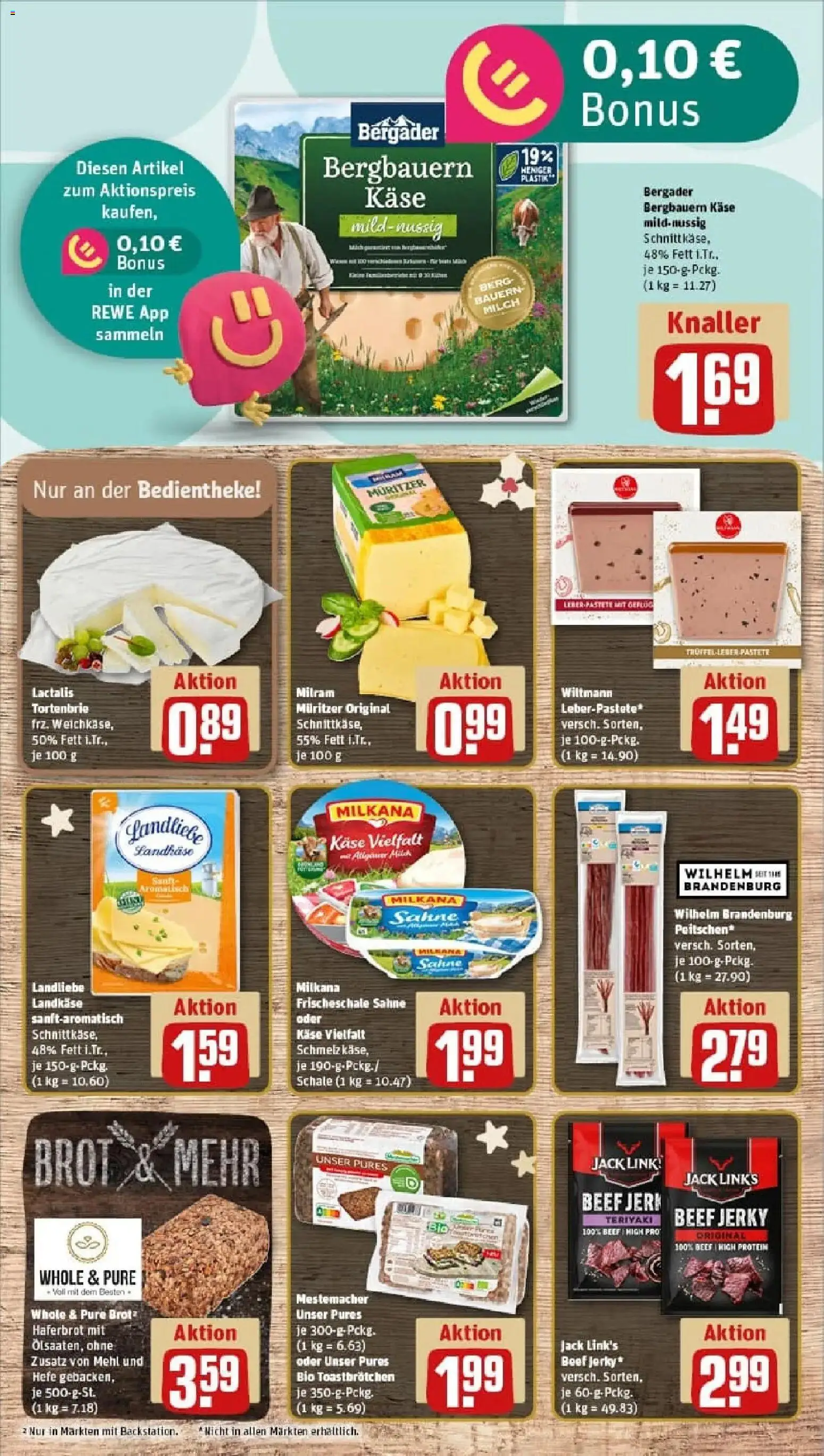 Rewe prospekt Augsburg	 – gültig ab 23.11.2025 | Seite: 11 | Produkte: Milkana, Milram, Brot, Sahne