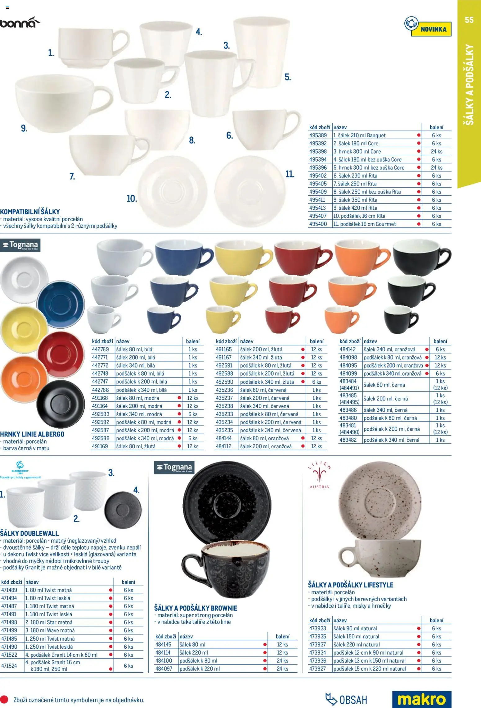Makro leták - Gastro vybavení a zařízení od 01.02.2026 | Strana: 55 | Produkty: Hrnky, Gourmet, Nádobí, Hrnek