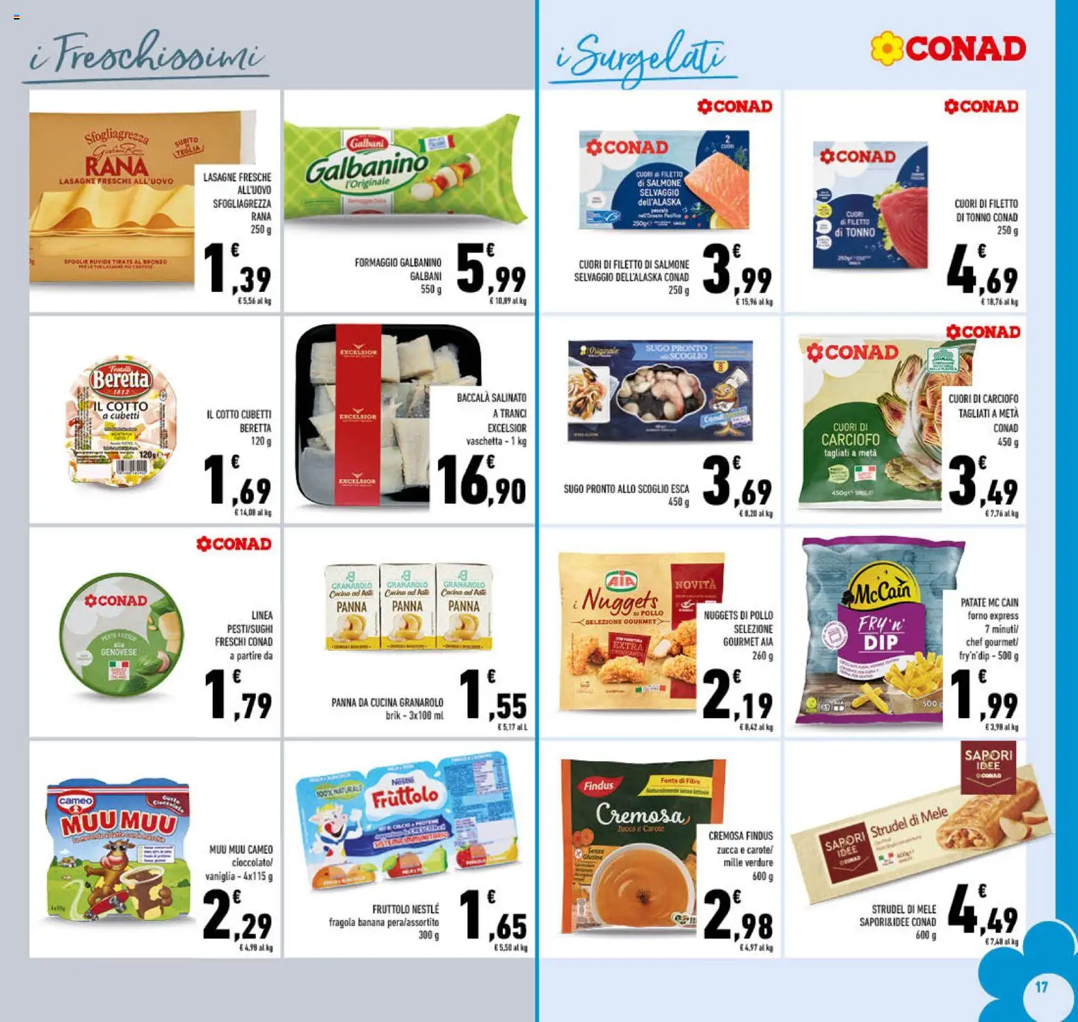 Volantino Conad del 01.12.2025 | Pagina: 17 | Prodotti: Patate, Formaggio, Zucca, Forno
