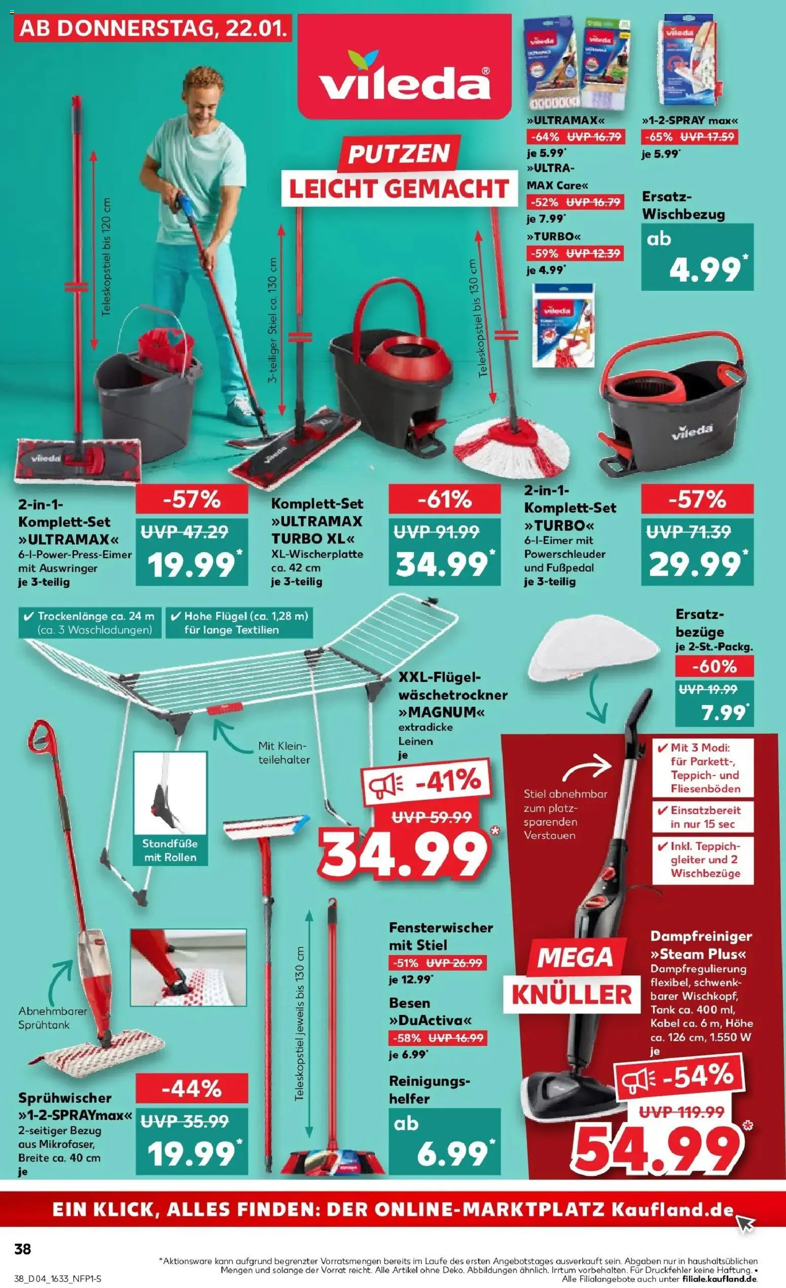 Kaufland prospekt München	 – gültig ab 22.01.2026 | Seite: 38 | Produkte: Kabel, Teppich