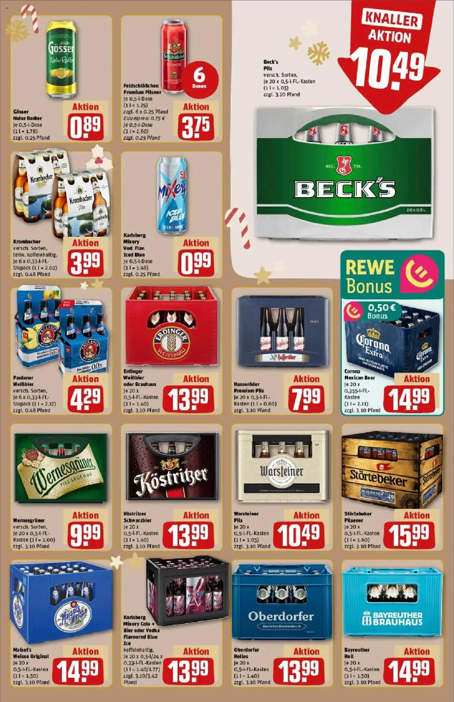 Rewe prospekt Hettstedt	 – gültig ab 01.12.2025 | Seite: 15 | Produkte: Erdinger, Cola, Mixery, Vodka