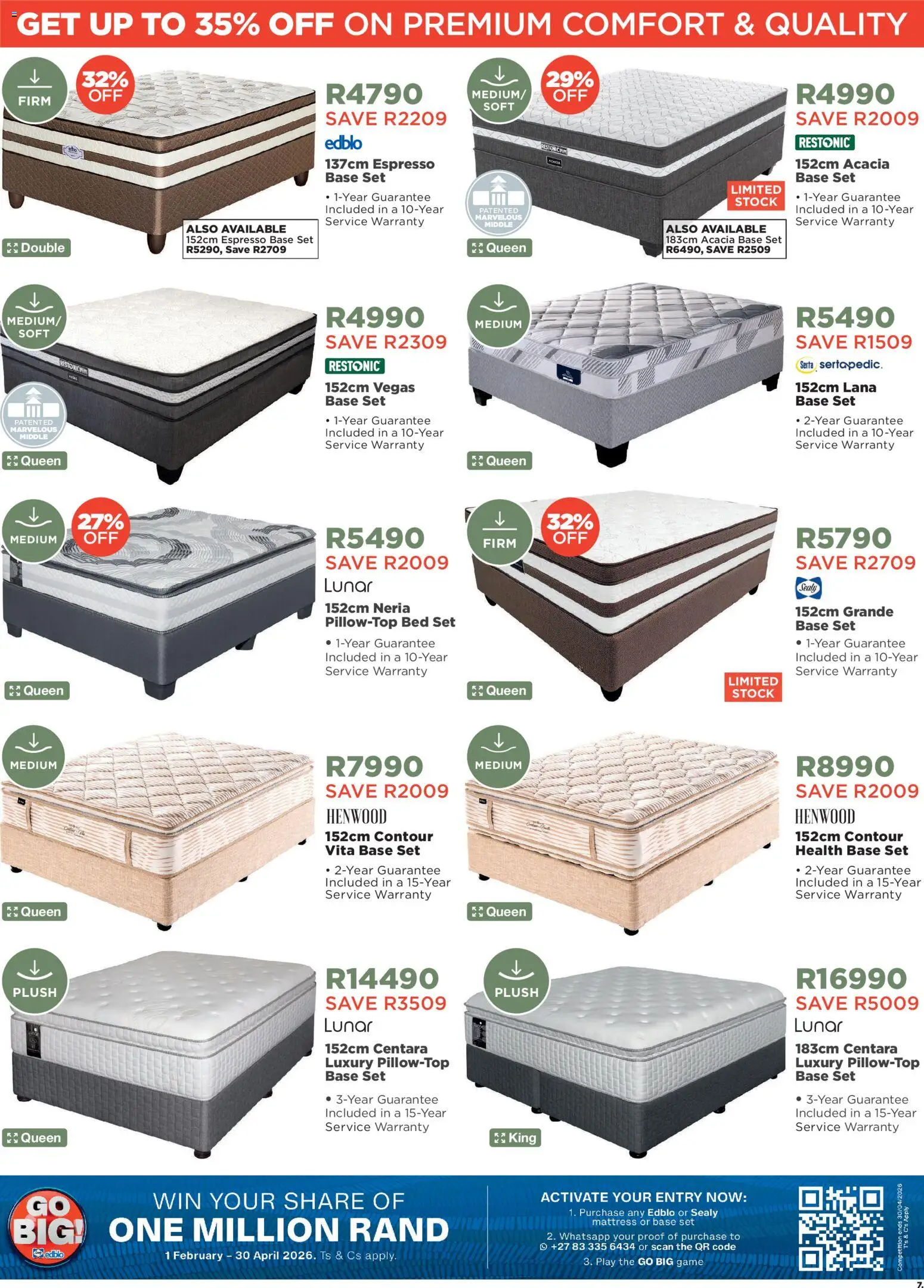 New House and Home catalogue – valid from 19.03.2026 | Page: 7 | Products: Bed, Mattress, Stock